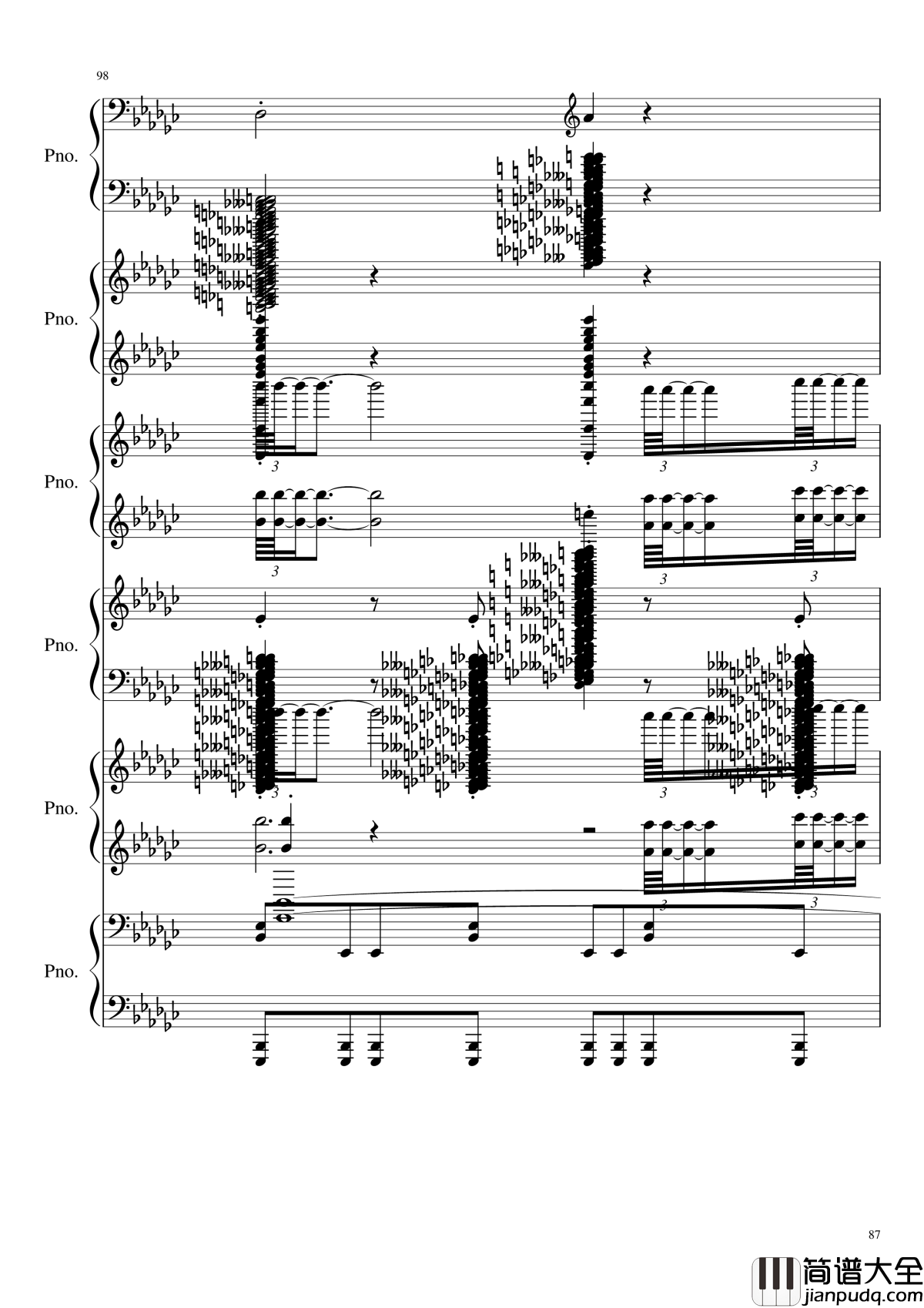 圆周率钢琴谱_黑化_圆周率