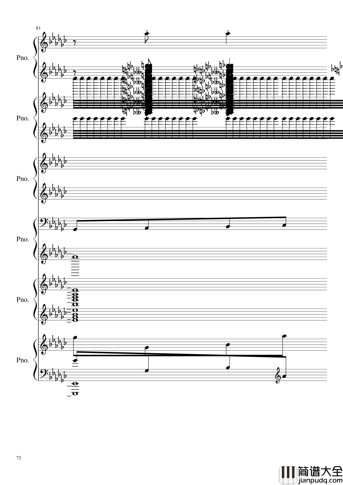 圆周率钢琴谱_黑化_圆周率