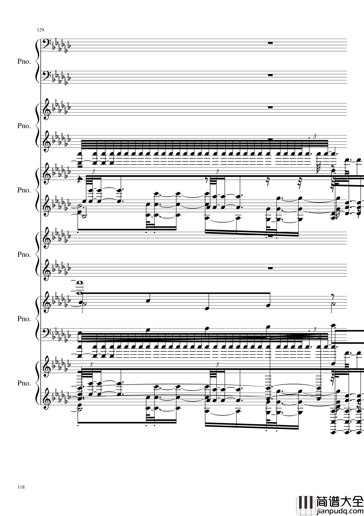 圆周率钢琴谱_黑化_圆周率