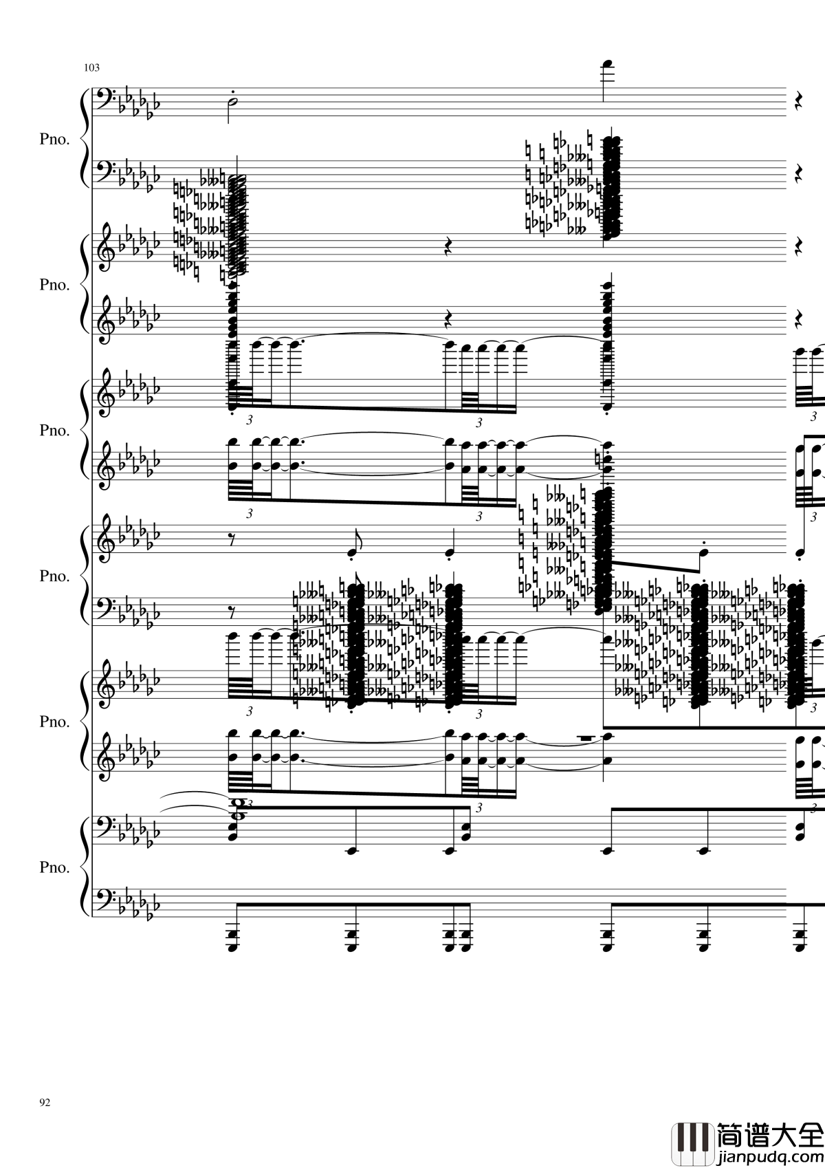 圆周率钢琴谱_黑化_圆周率