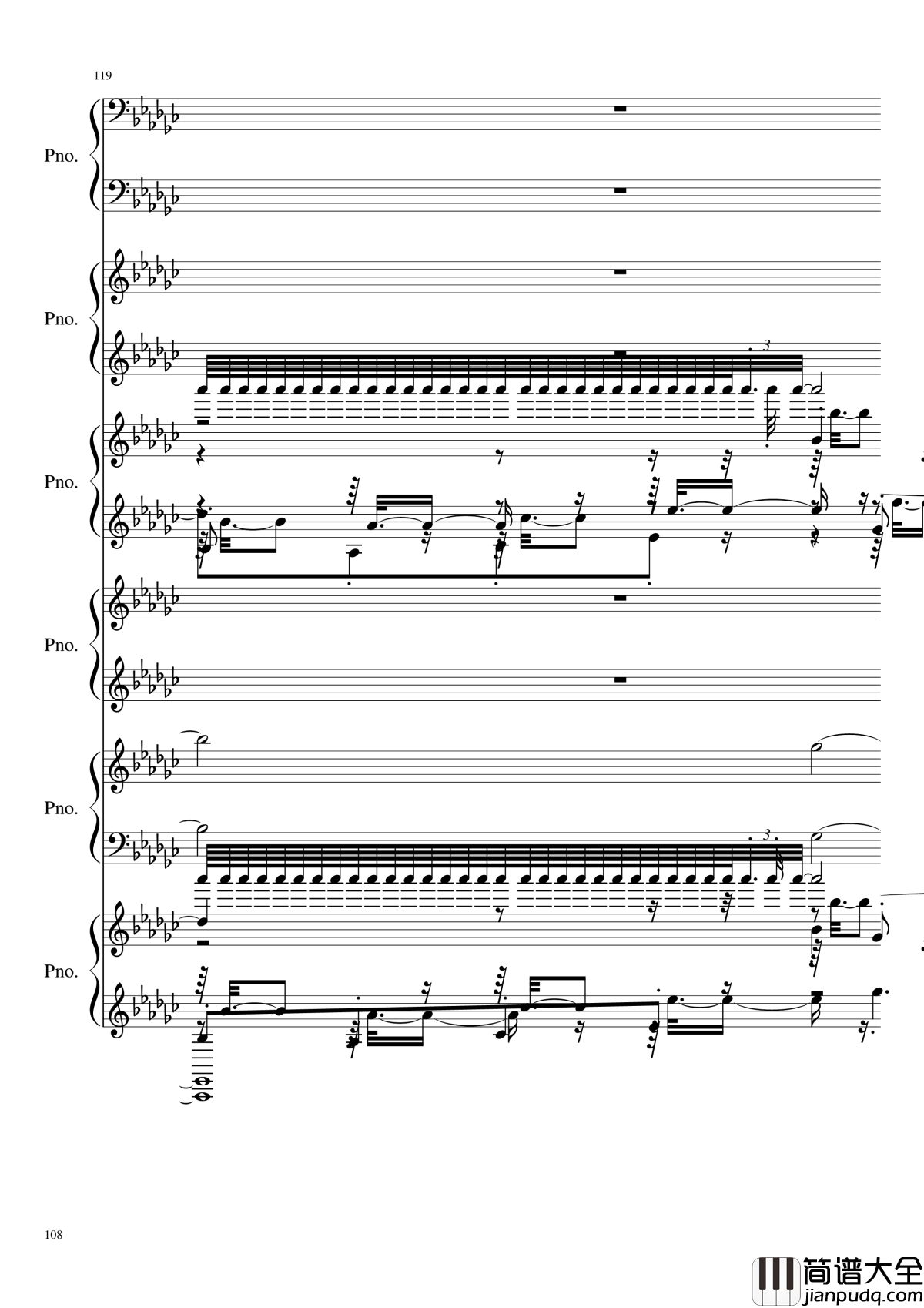 圆周率钢琴谱_黑化_圆周率