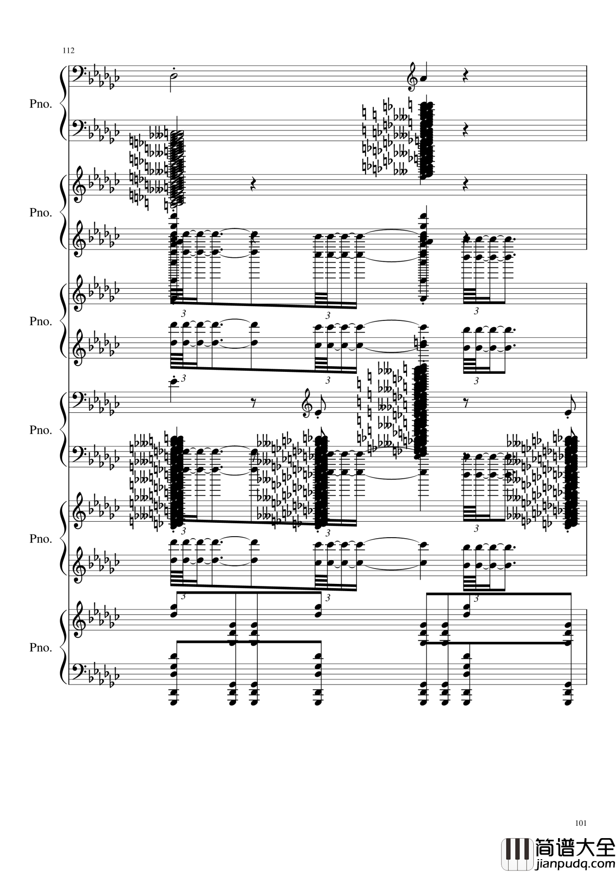 圆周率钢琴谱_黑化_圆周率