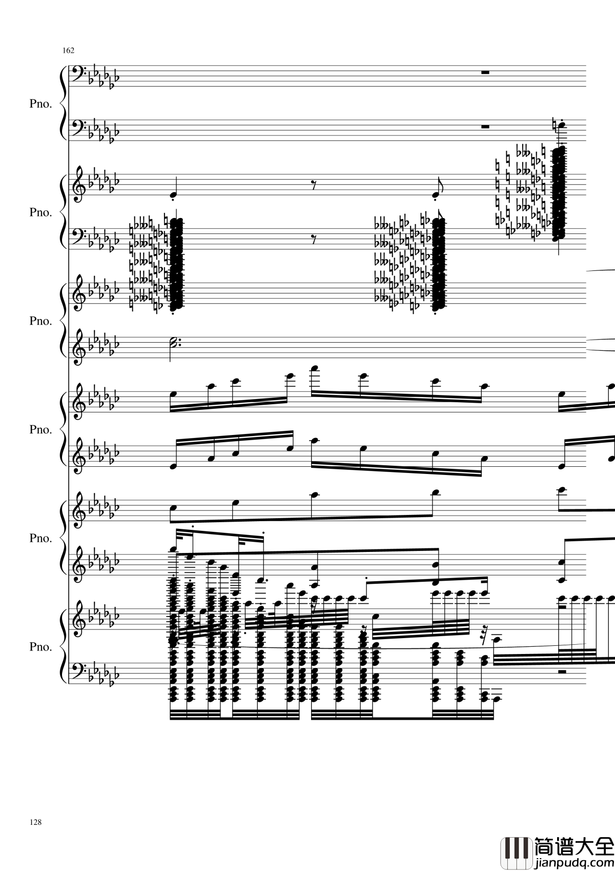 圆周率钢琴谱_黑化_圆周率