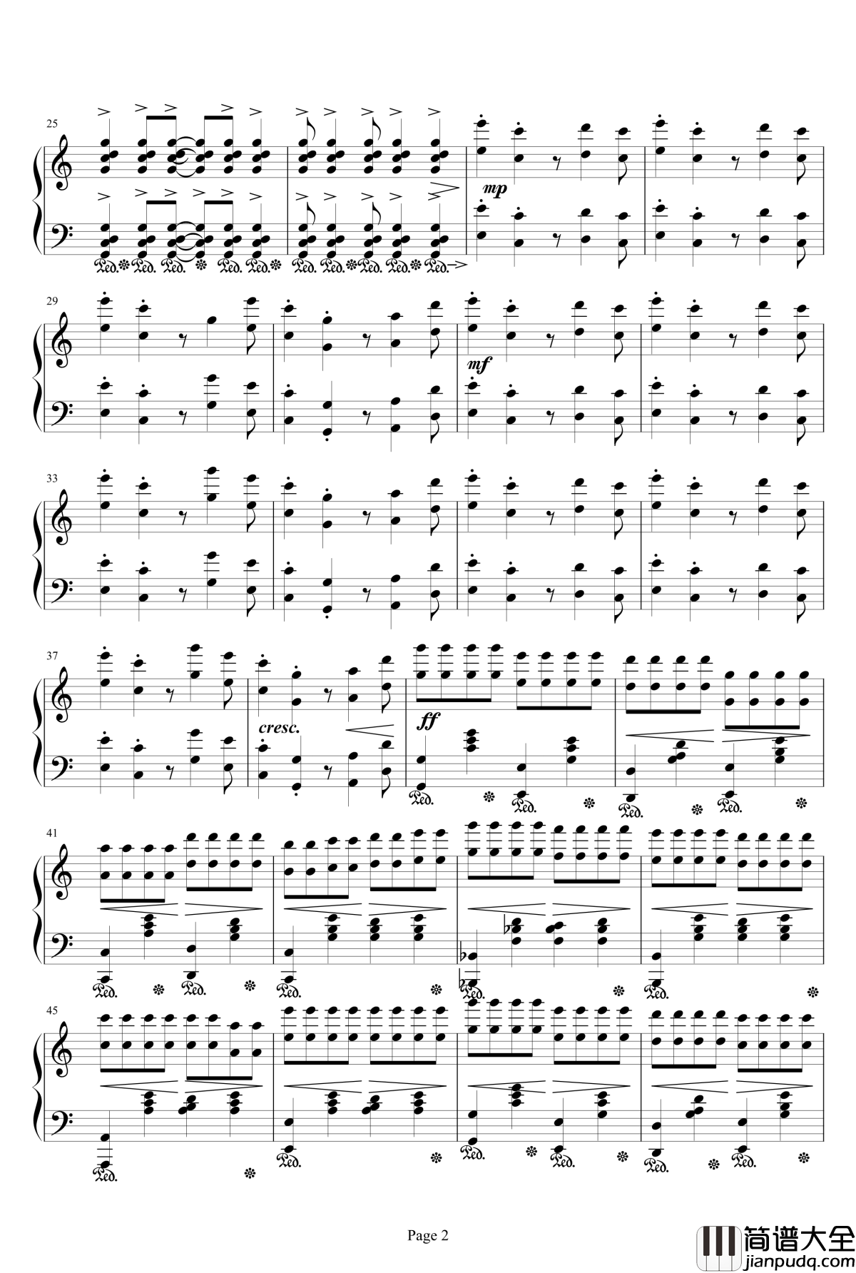 ドレッドンート大爆進钢琴谱！_最终幻想