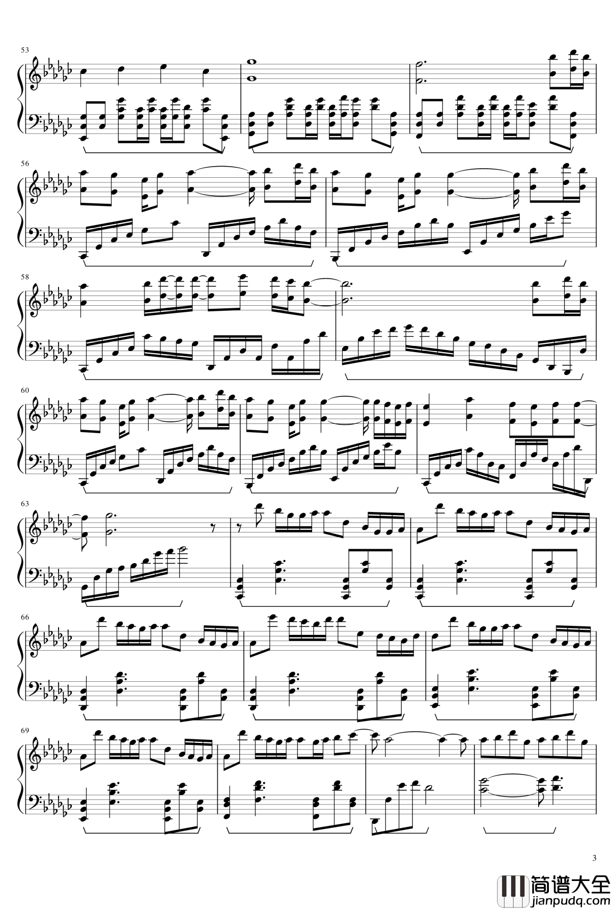 打上花火钢琴谱_米津玄師xDAOKO