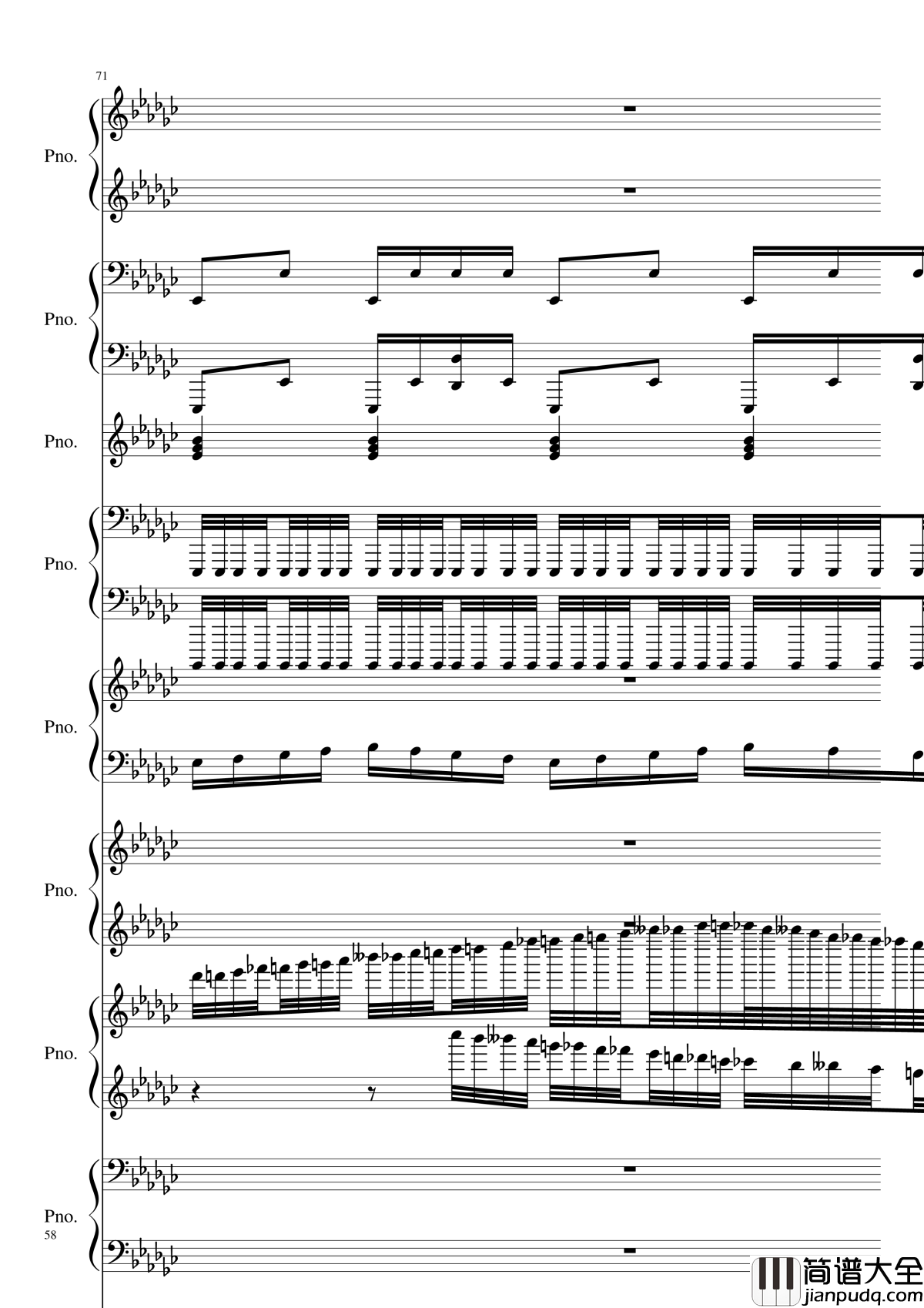 Bad_Apple!!!钢琴谱_黑化