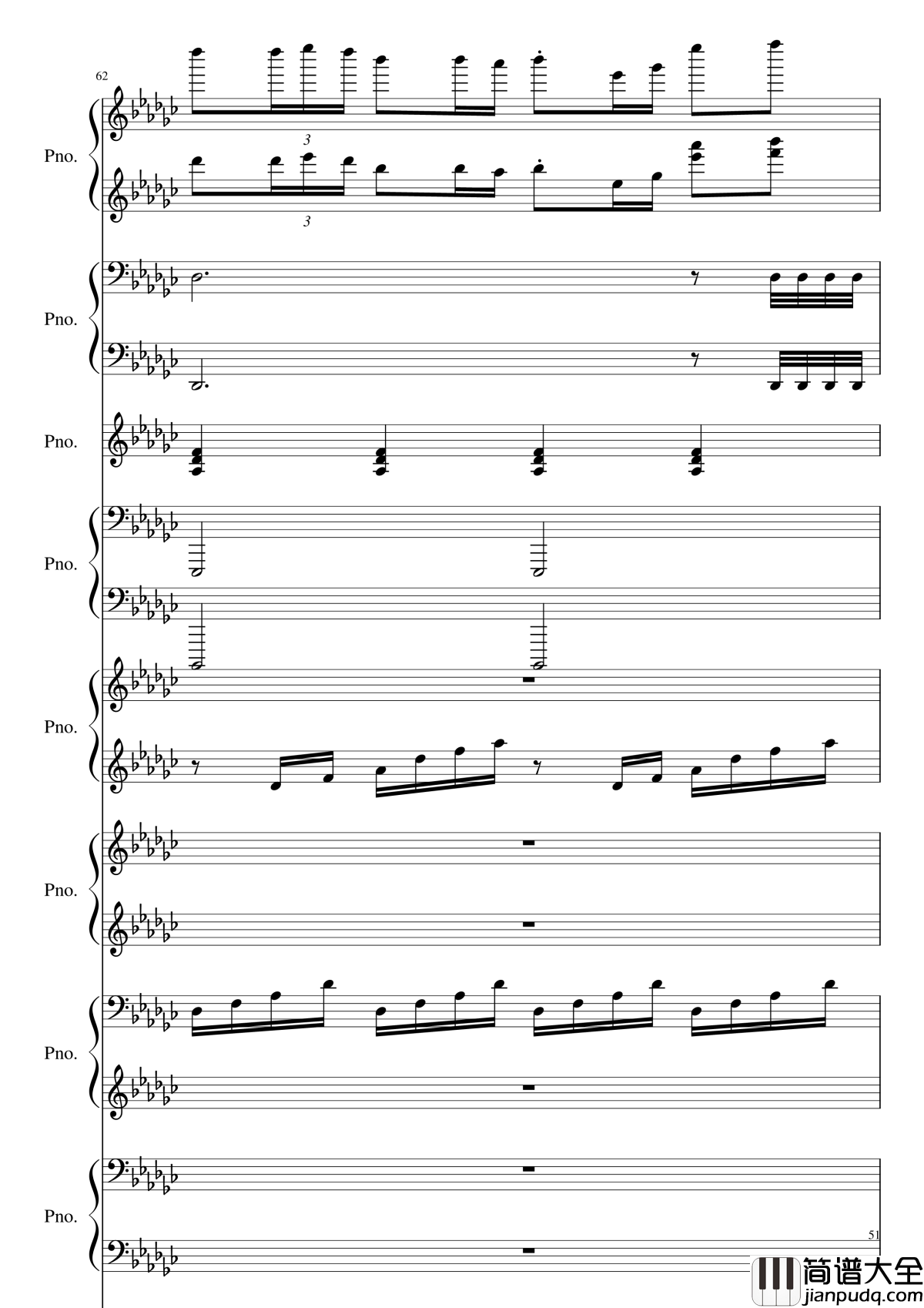 Bad_Apple!!!钢琴谱_黑化