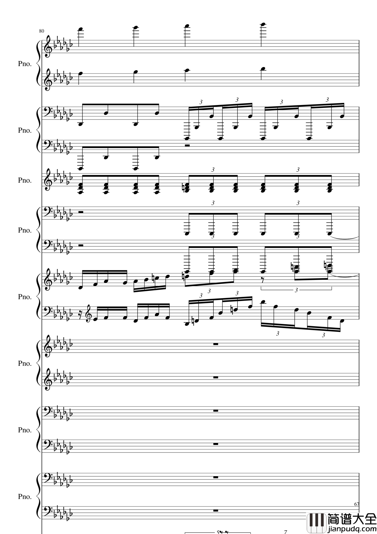 Bad_Apple!!!钢琴谱_黑化