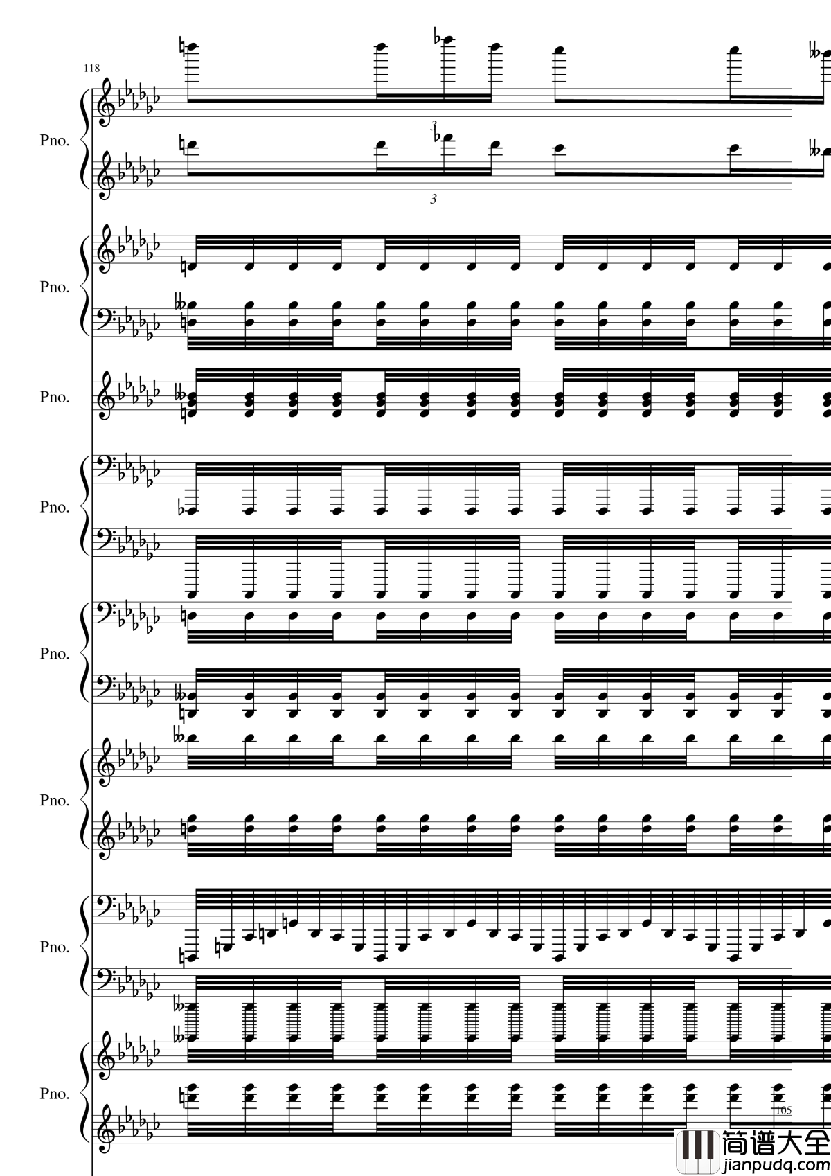 Bad_Apple!!!钢琴谱_黑化