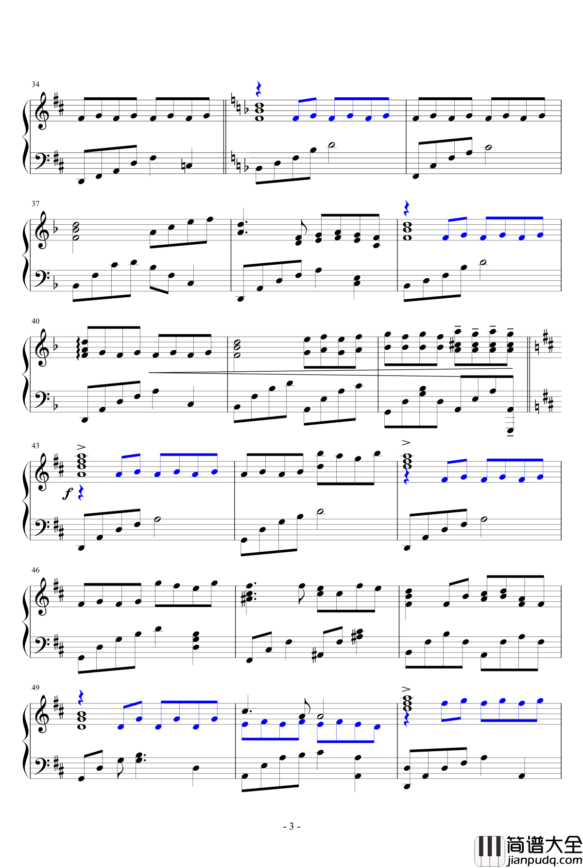 蝶钢琴谱_王者之喆