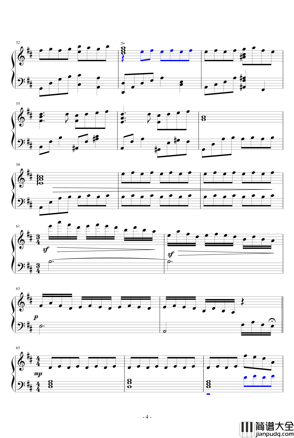 蝶钢琴谱_王者之喆