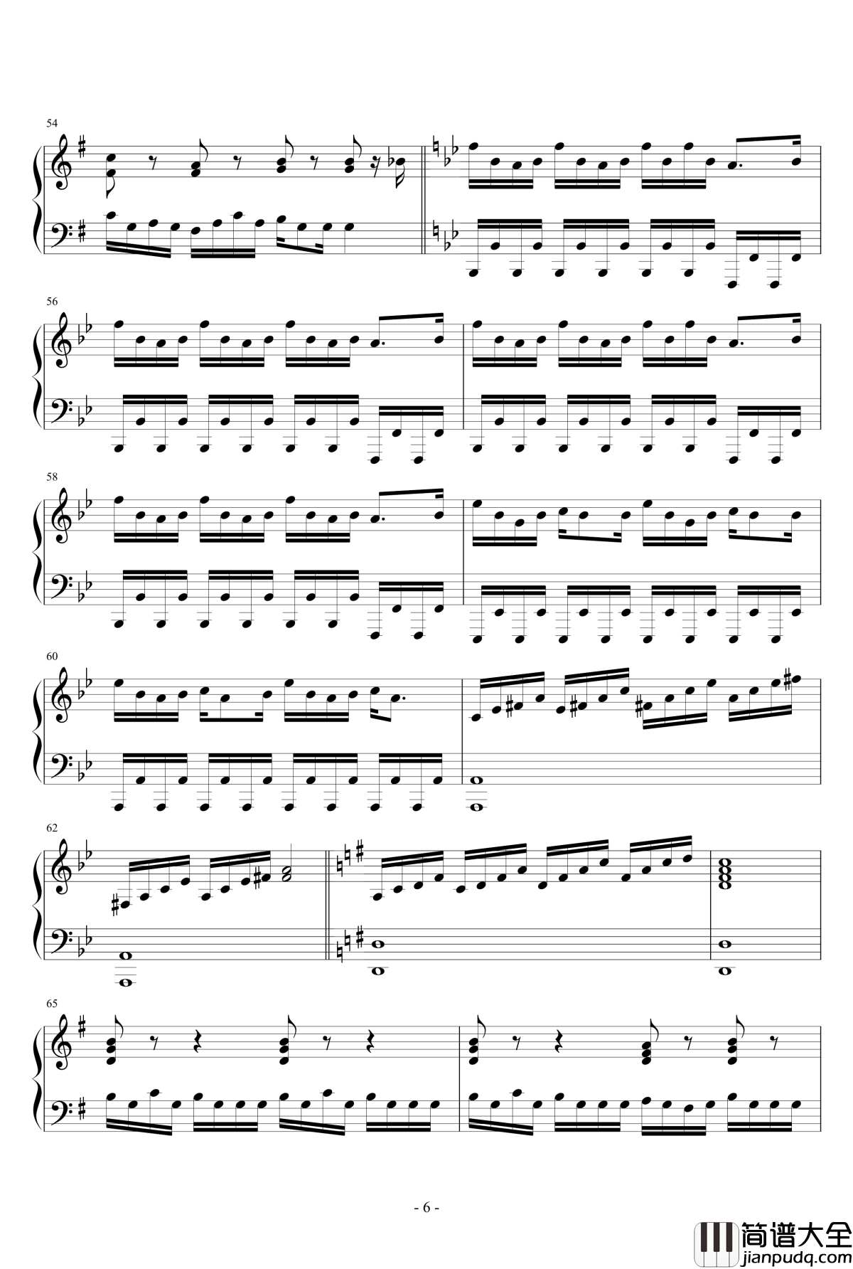 The_Road_to_Glennaan钢琴谱_星座物语