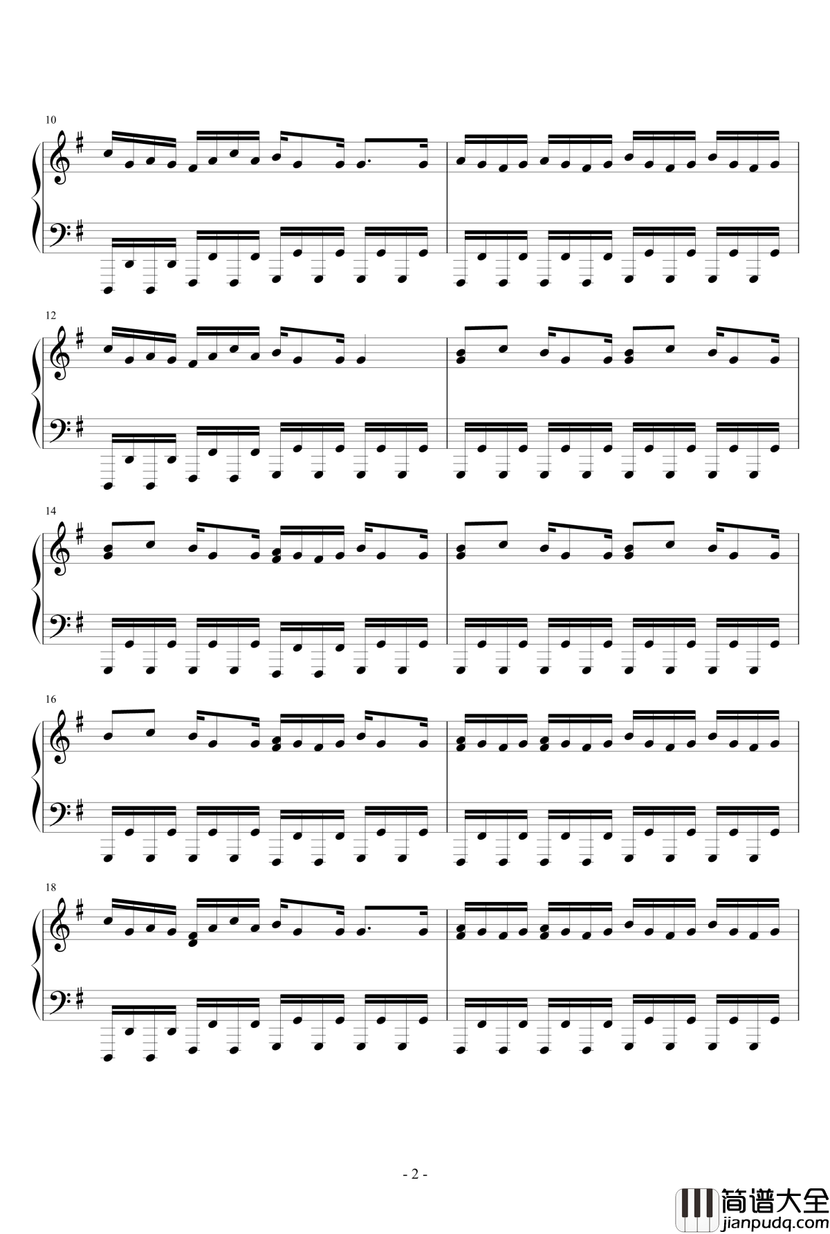 The_Road_to_Glennaan钢琴谱_星座物语