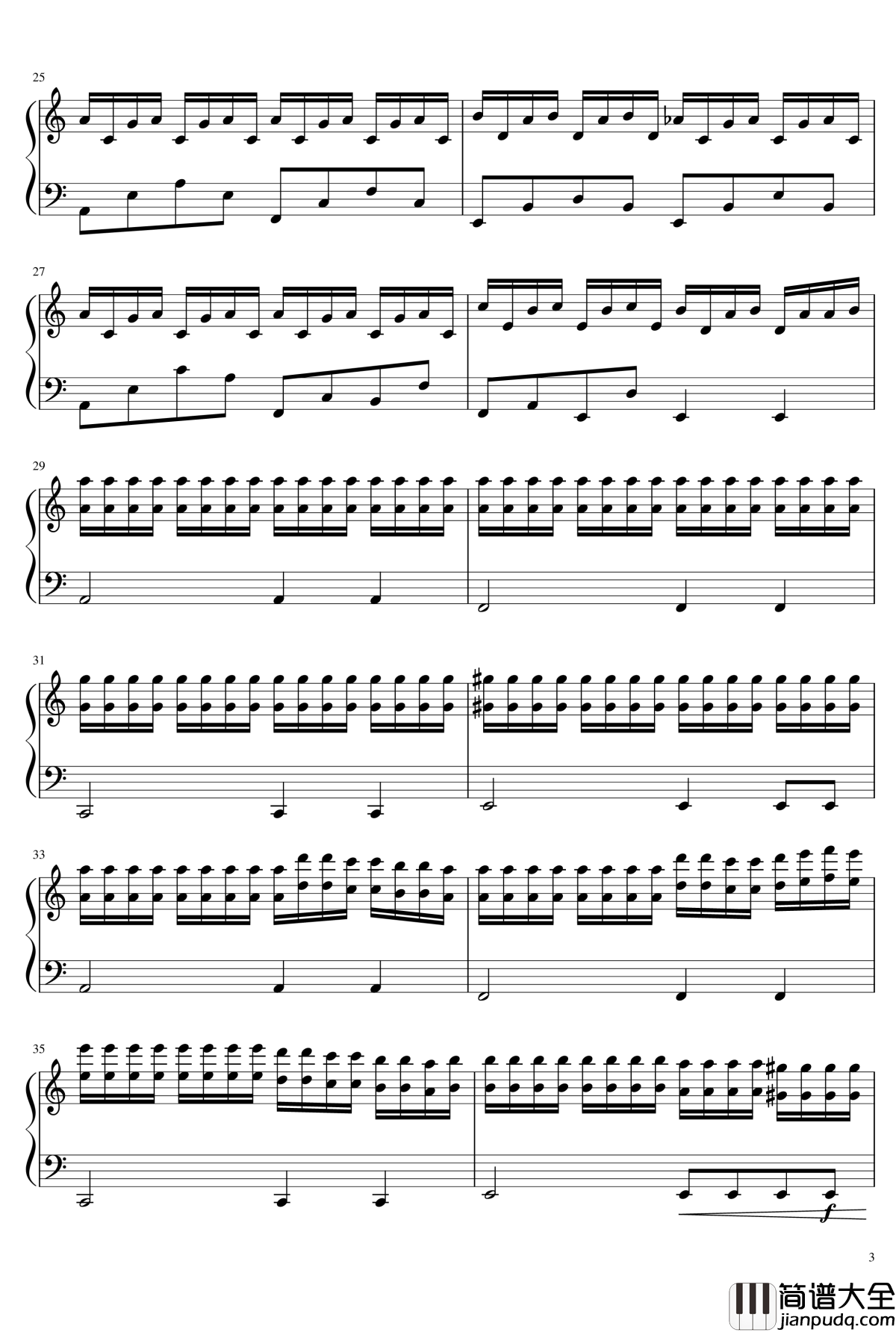 春雨钢琴谱_钢琴块_2