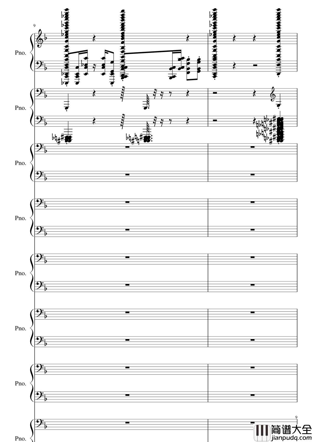 彩虹猫和Trololo钢琴谱_黑化