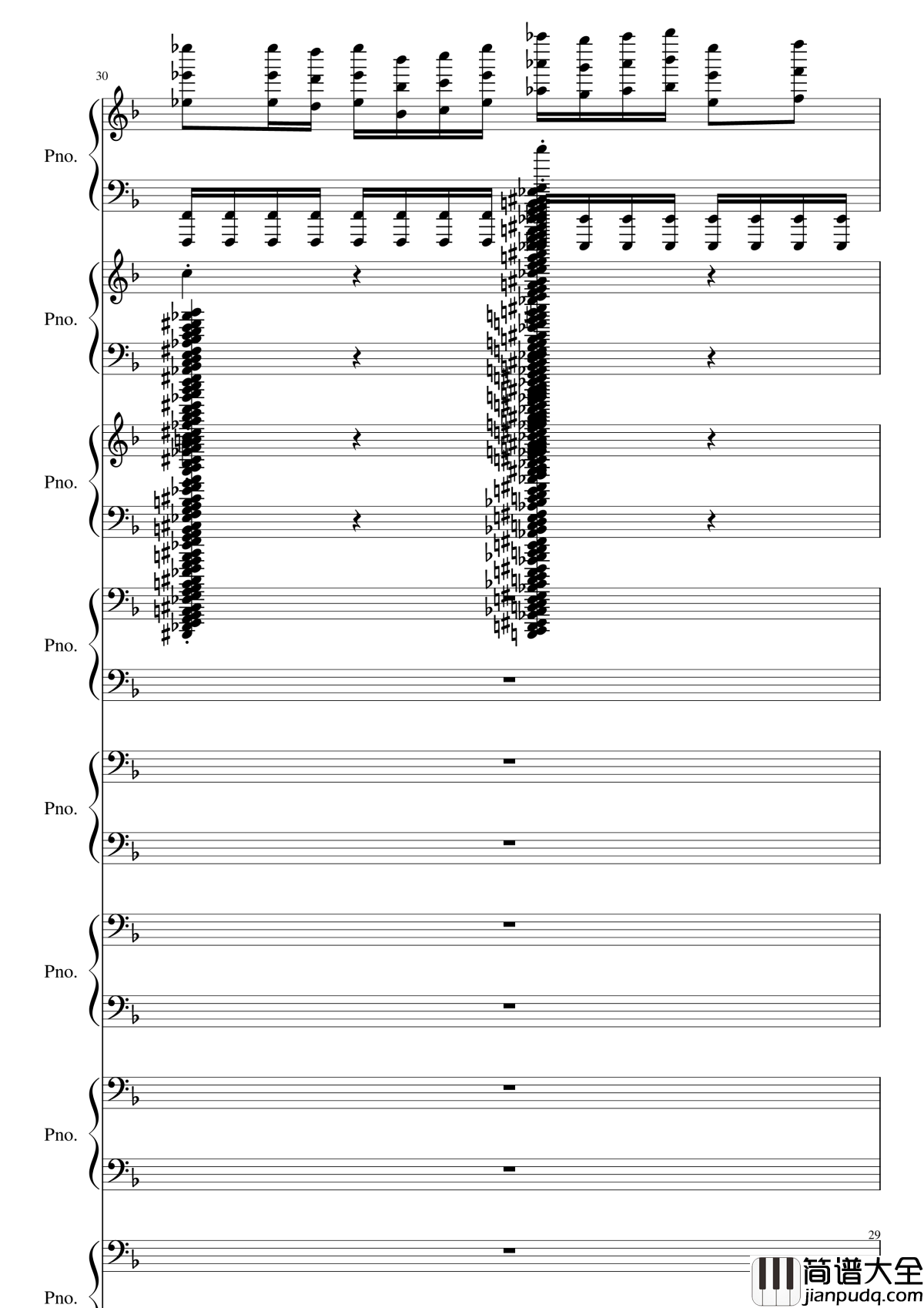 彩虹猫和Trololo钢琴谱_黑化