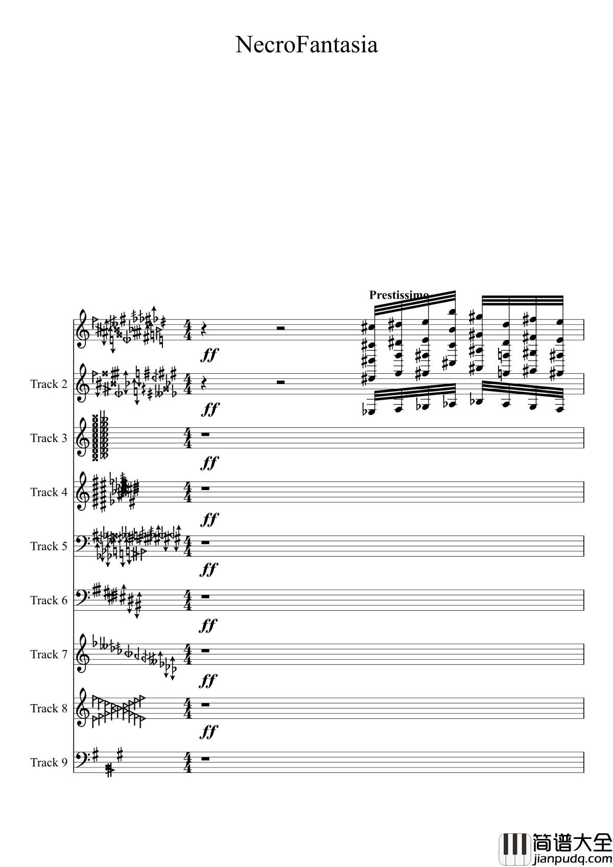 亡灵幻想钢琴谱_黑化_II_东方妖妖梦