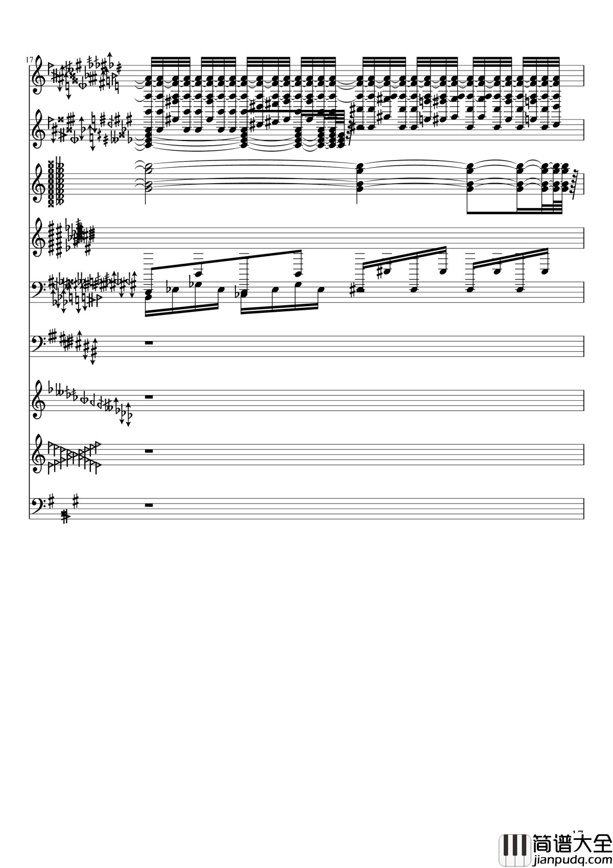 亡灵幻想钢琴谱_黑化_II_东方妖妖梦