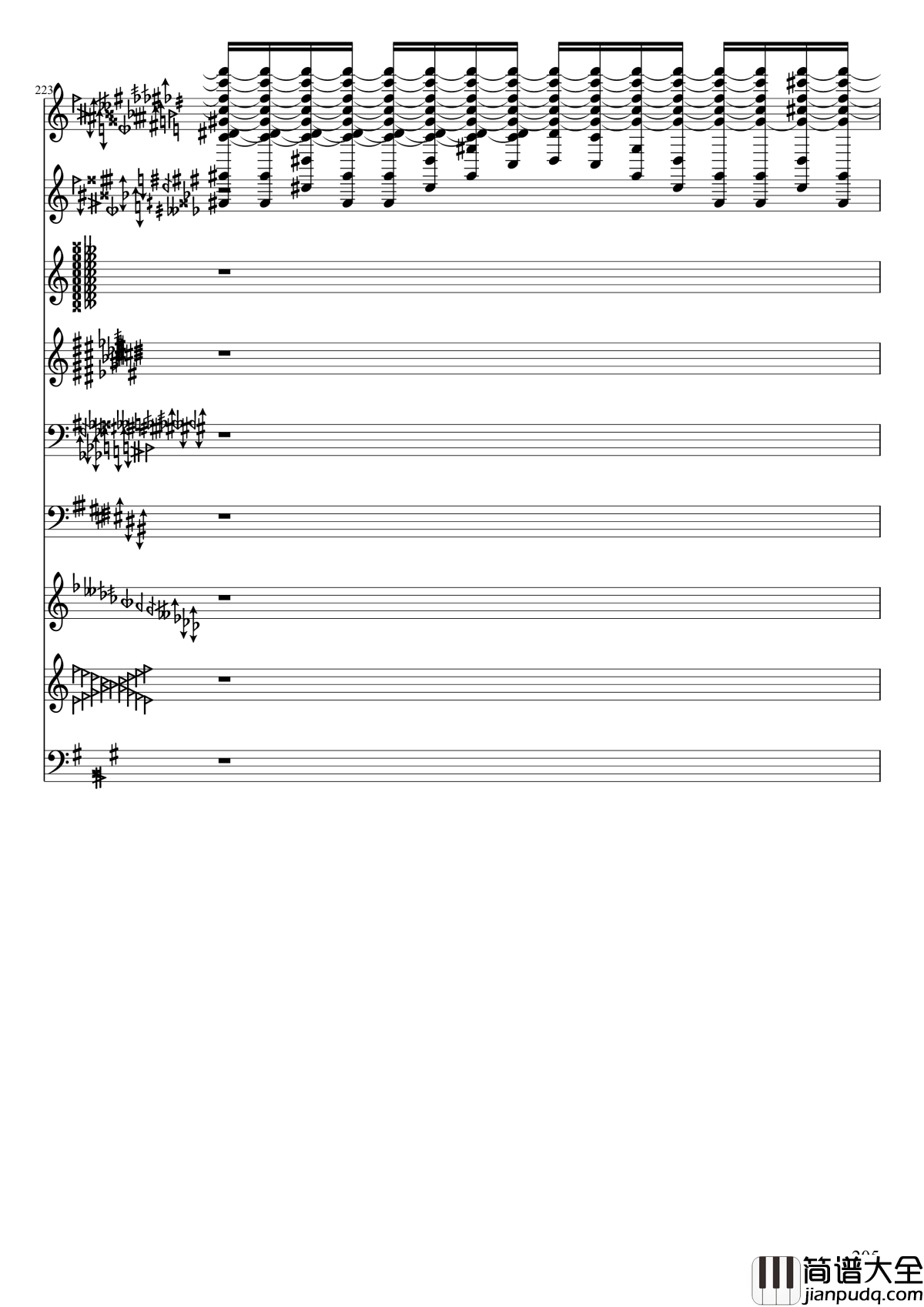 亡灵幻想钢琴谱_黑化_II_东方妖妖梦