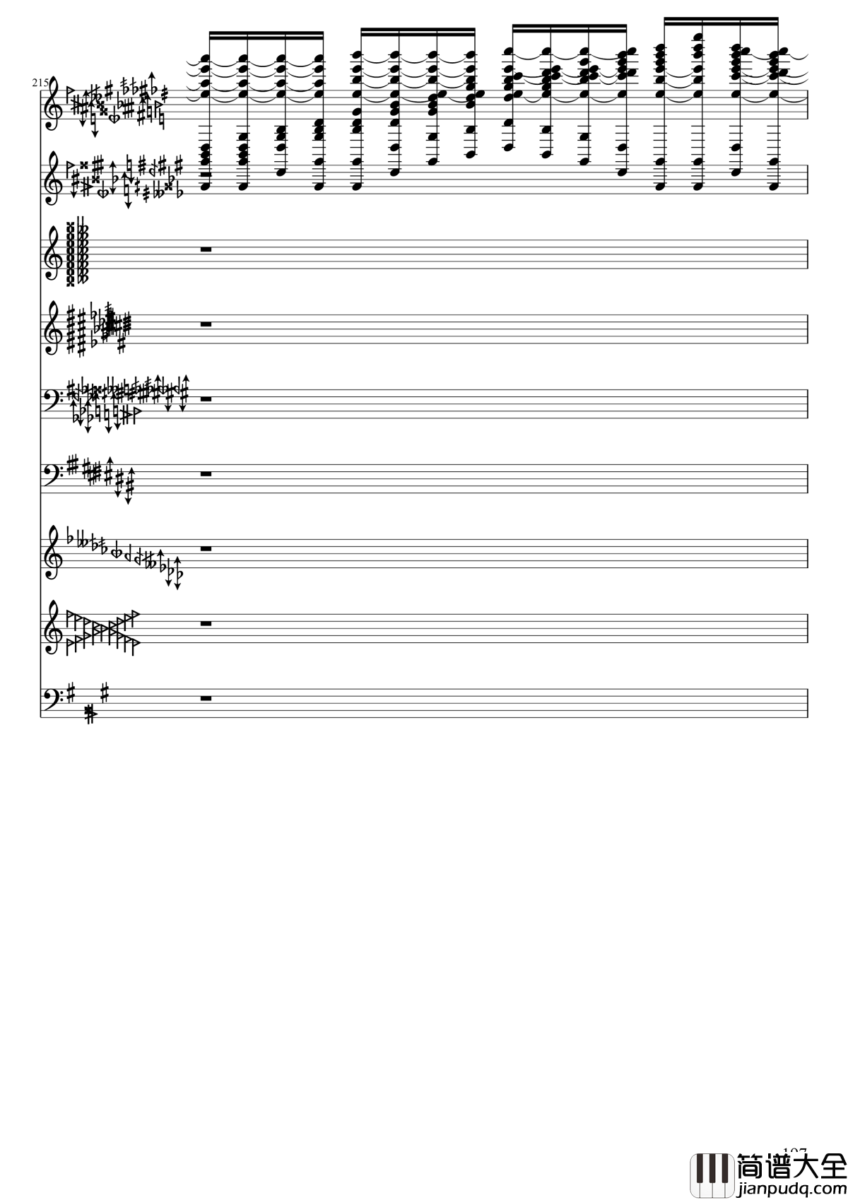 亡灵幻想钢琴谱_黑化_II_东方妖妖梦