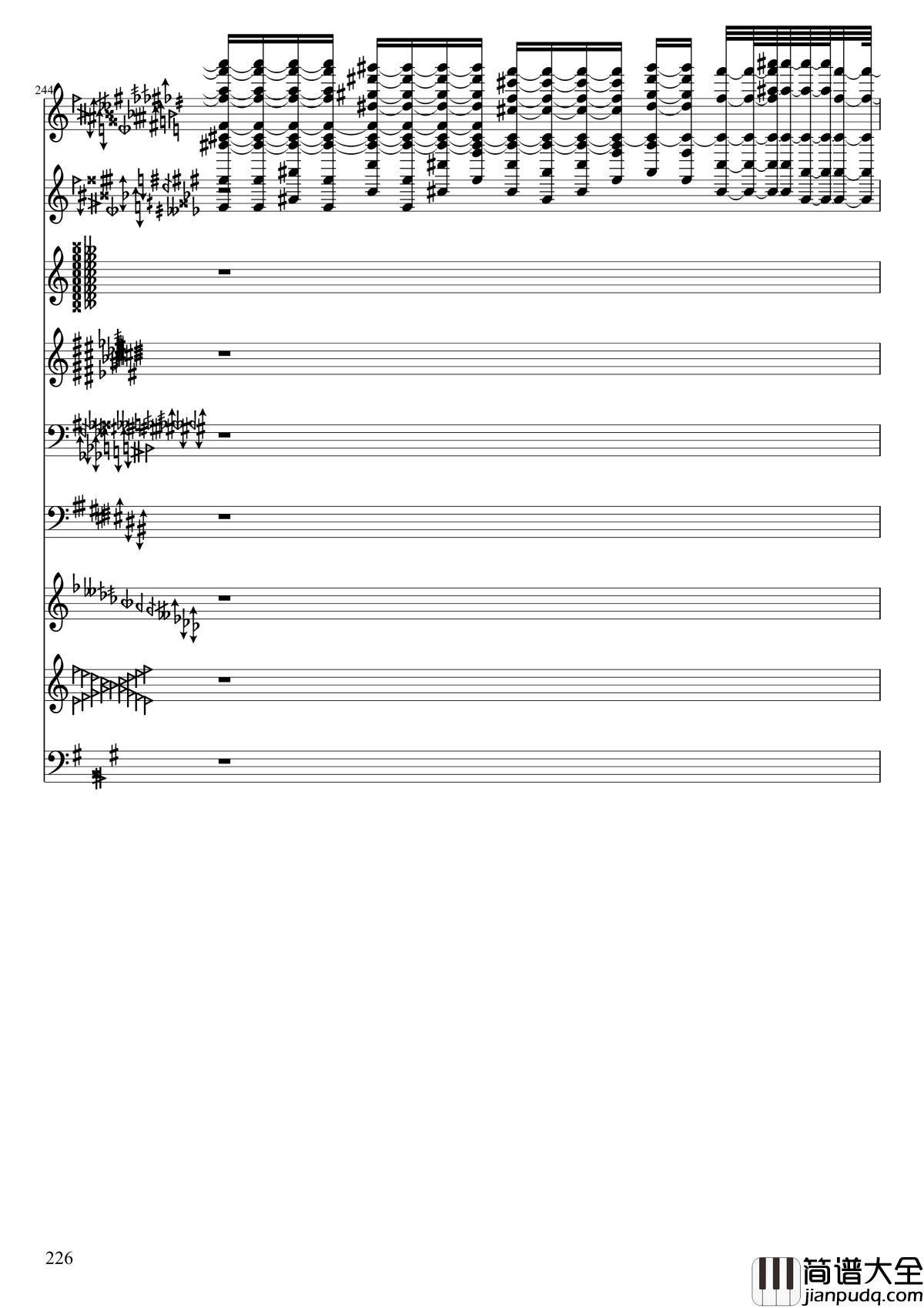 亡灵幻想钢琴谱_黑化_II_东方妖妖梦