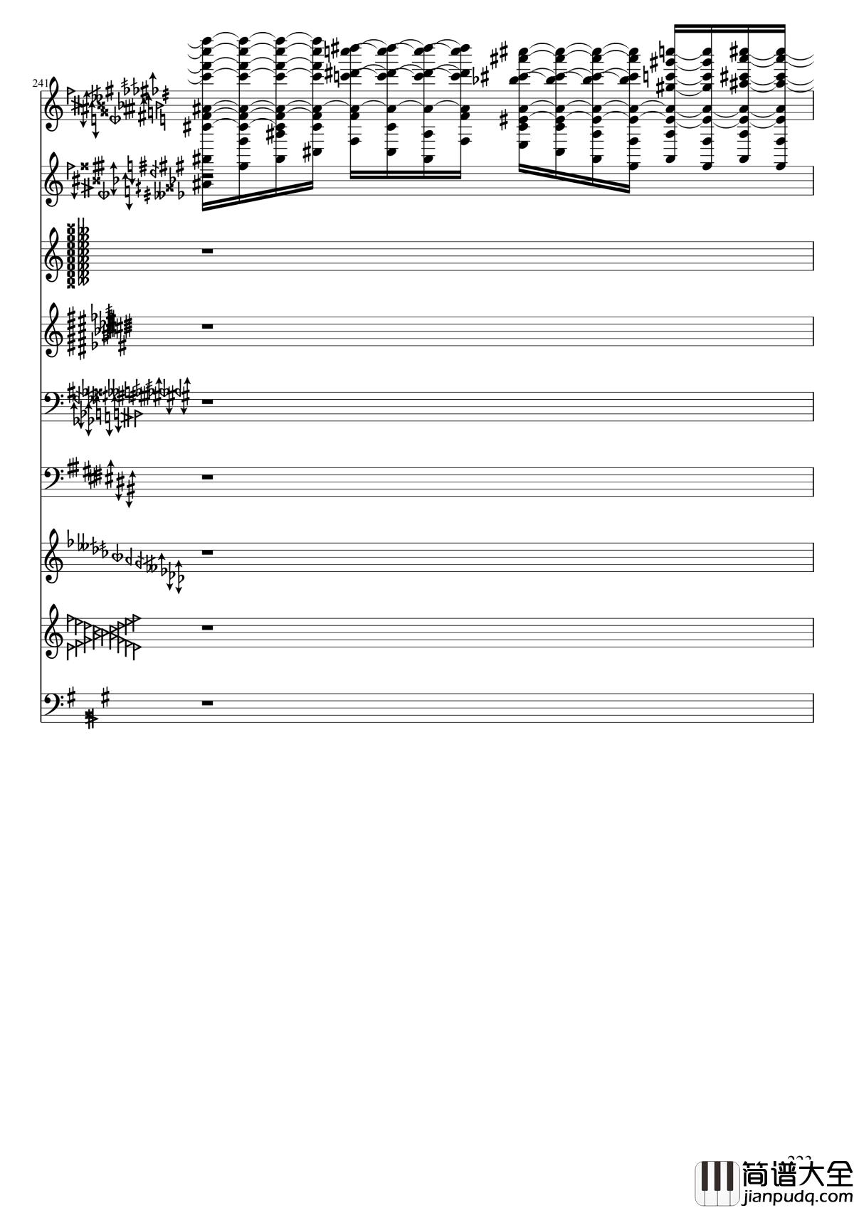 亡灵幻想钢琴谱_黑化_II_东方妖妖梦