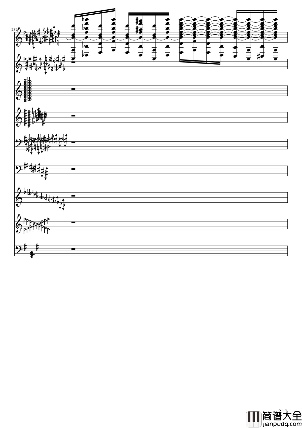 亡灵幻想钢琴谱_黑化_II_东方妖妖梦