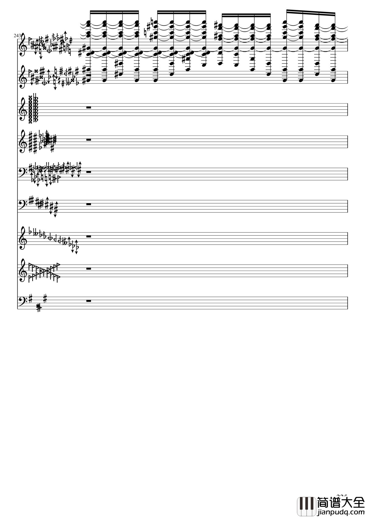 亡灵幻想钢琴谱_黑化_II_东方妖妖梦