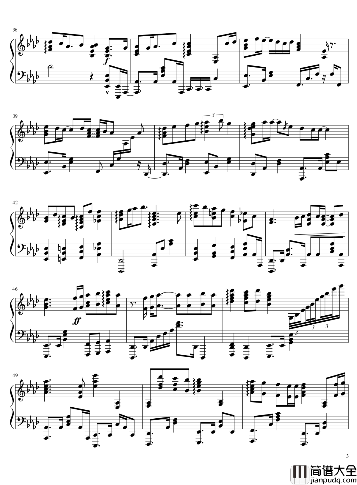 小さきもの钢琴谱_林明日香