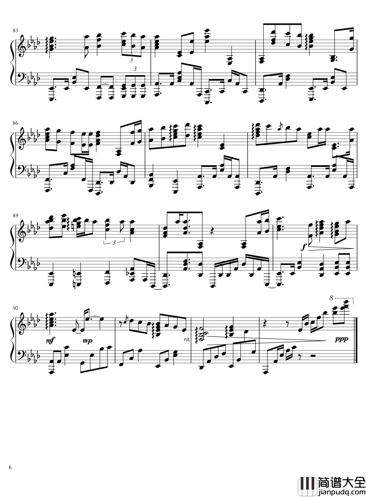 小さきもの钢琴谱_林明日香