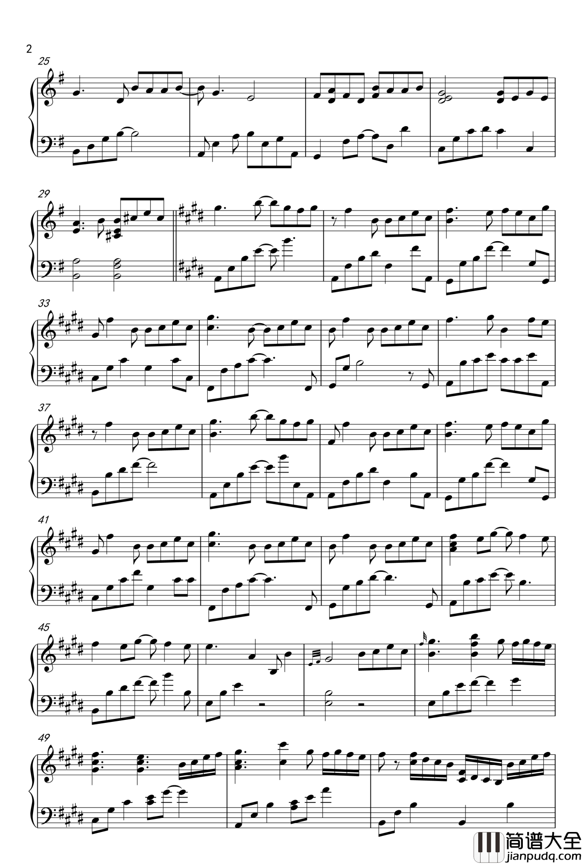 青石巷钢琴谱_魏琮霏