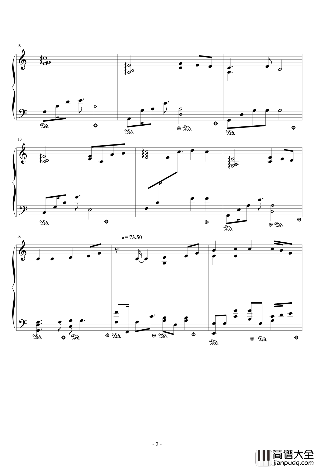 月の眠り钢琴谱_MANYO