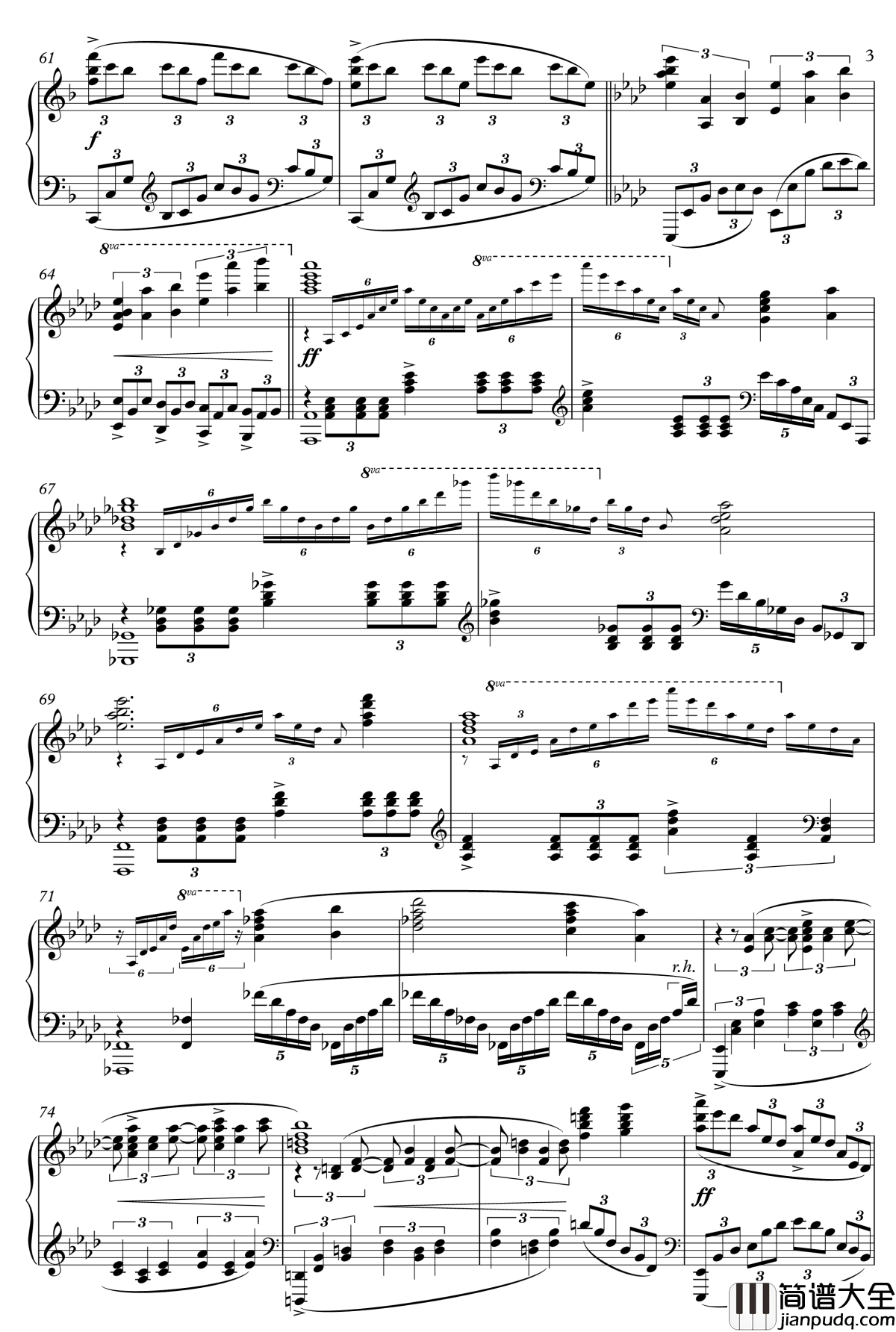 City_of_Eternity钢琴谱_Animenz_京骚戏画