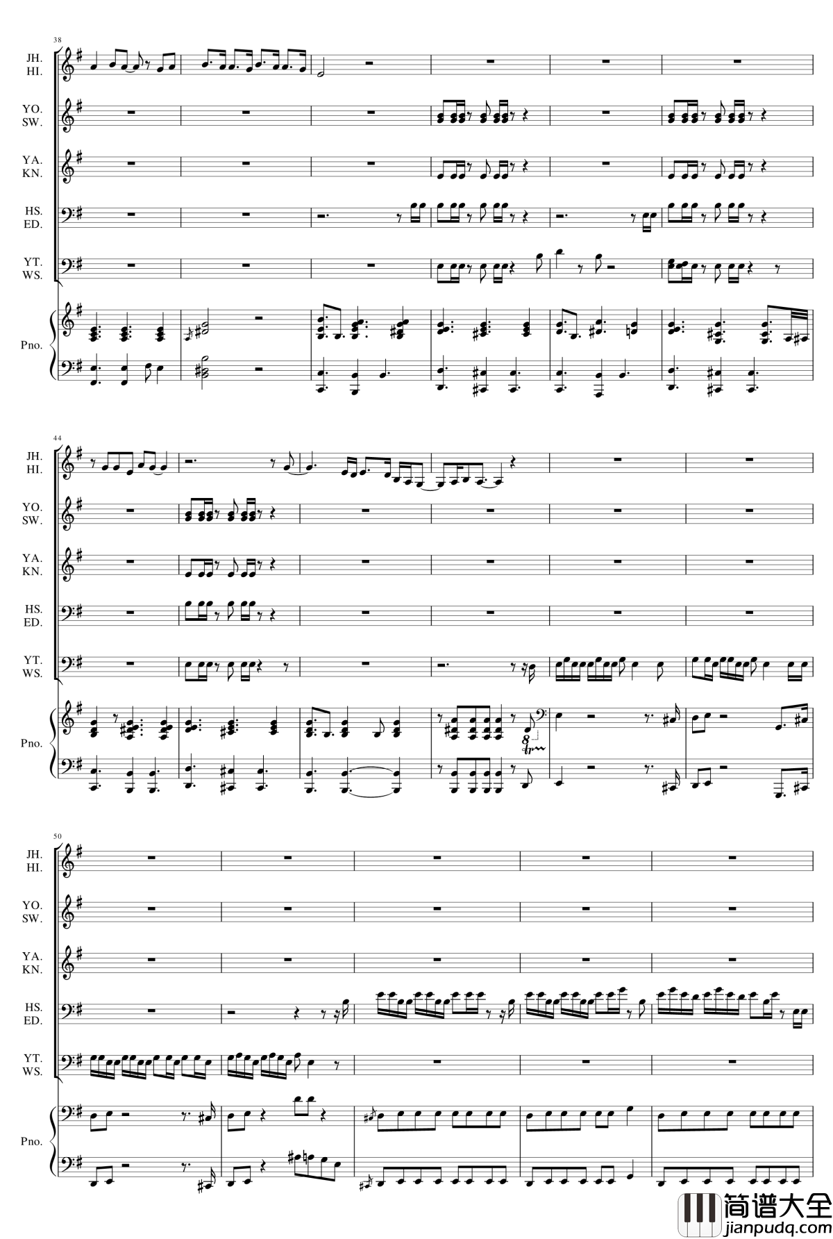 Gorilla钢琴谱_Acoustic_Version_Pentagon