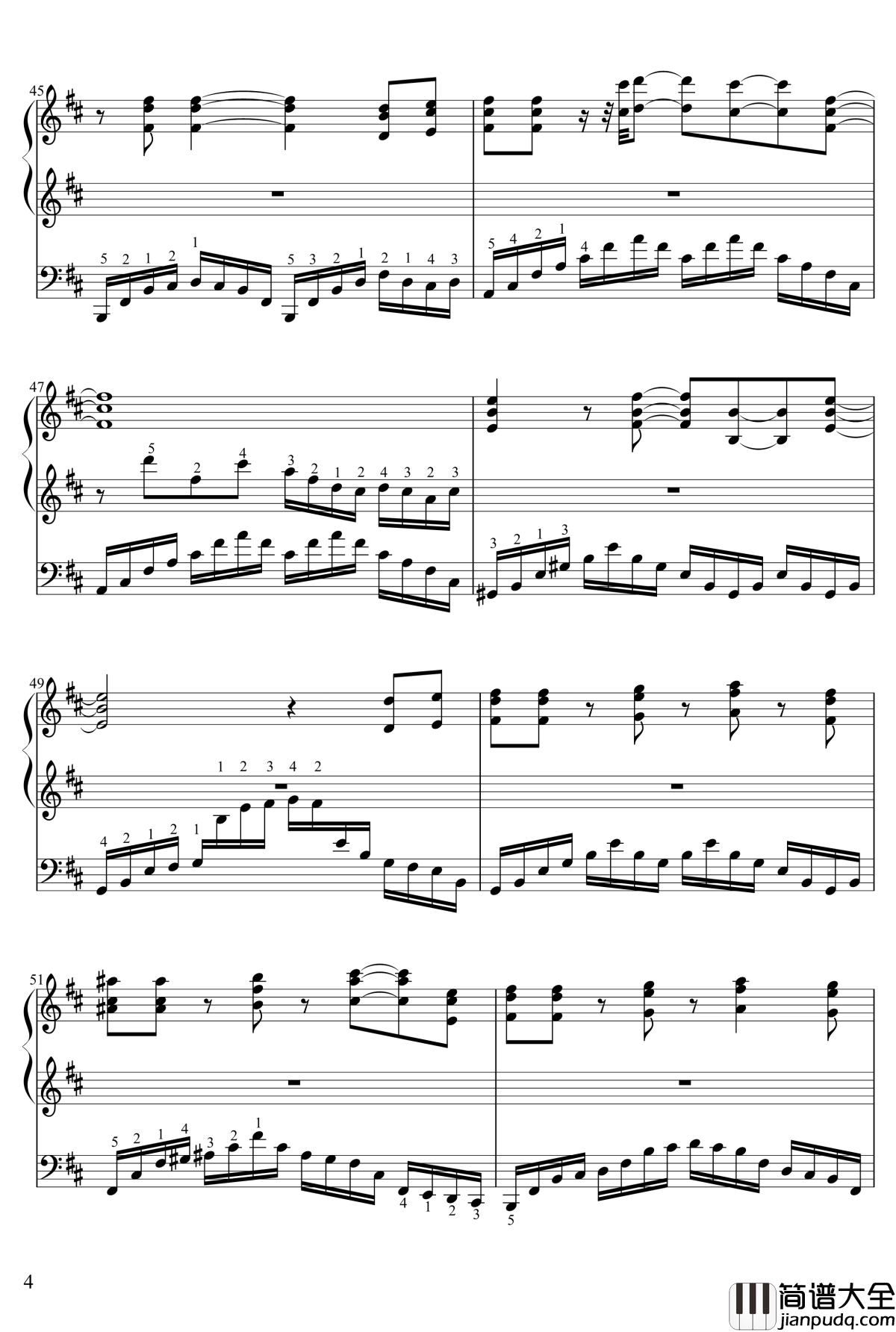 4面道中钢琴谱_东方风神录__zun