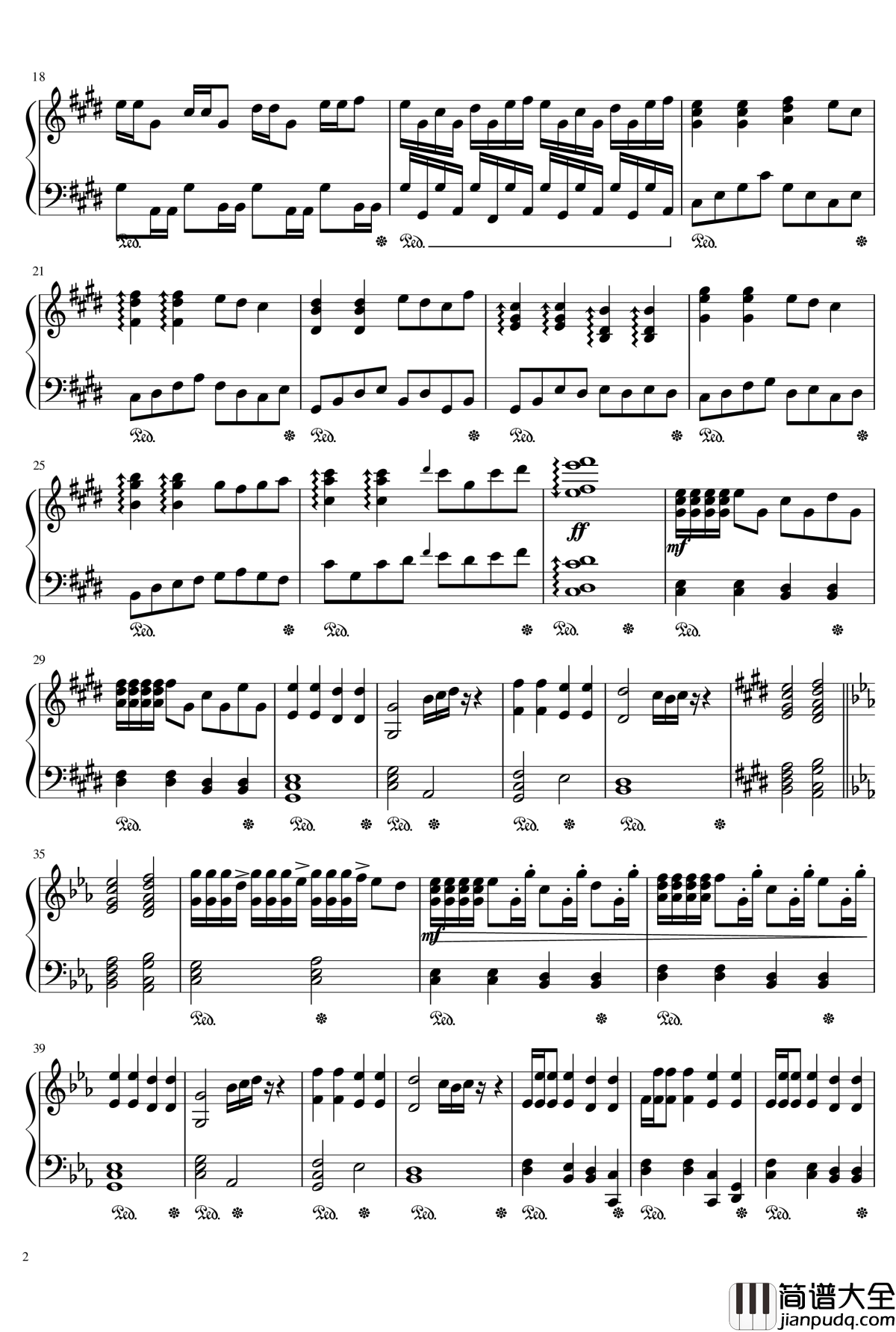 飞蛾的葬礼钢琴谱_忆之序曲_64927119