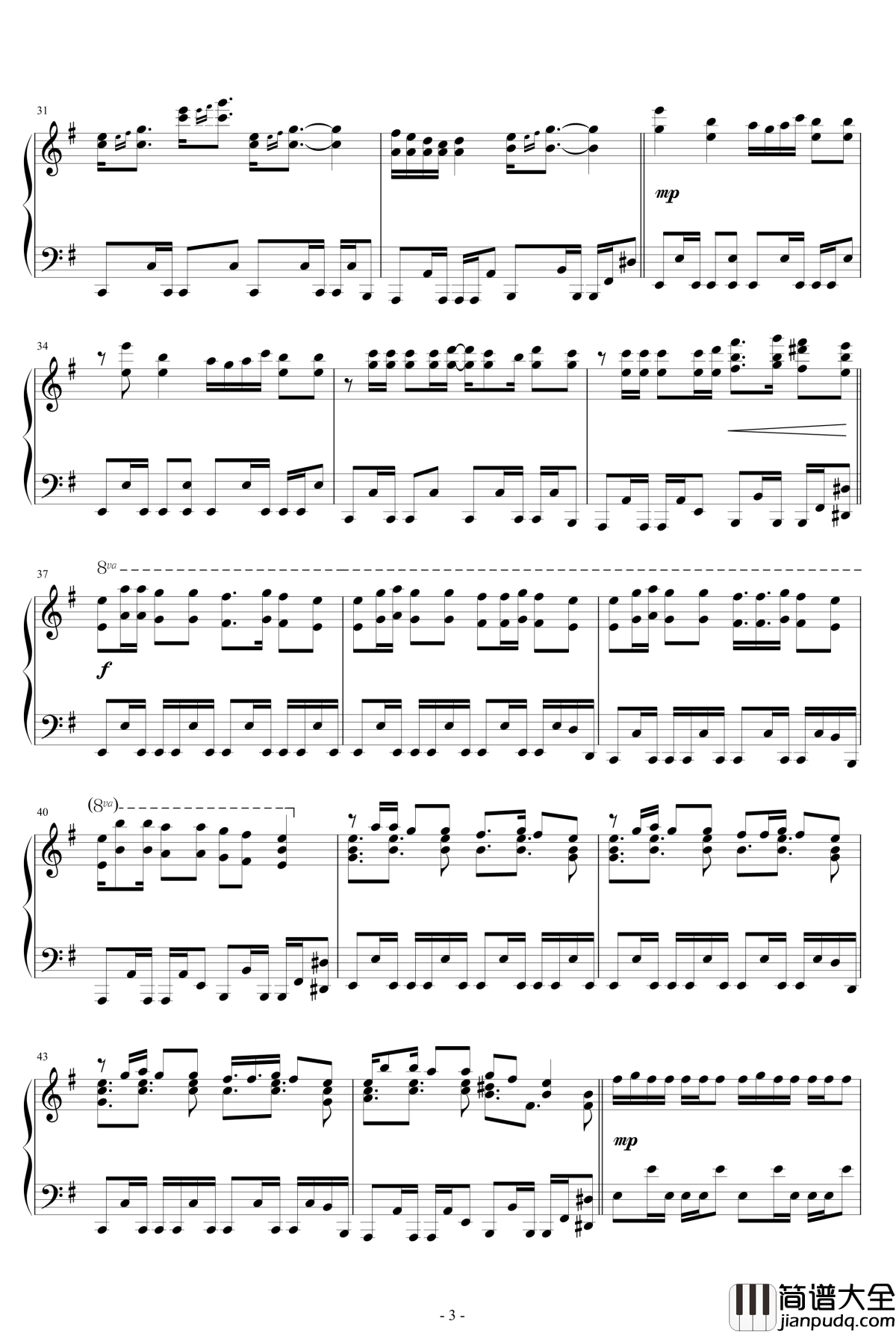 Hop钢琴谱_妖王，慎入23333_Azis