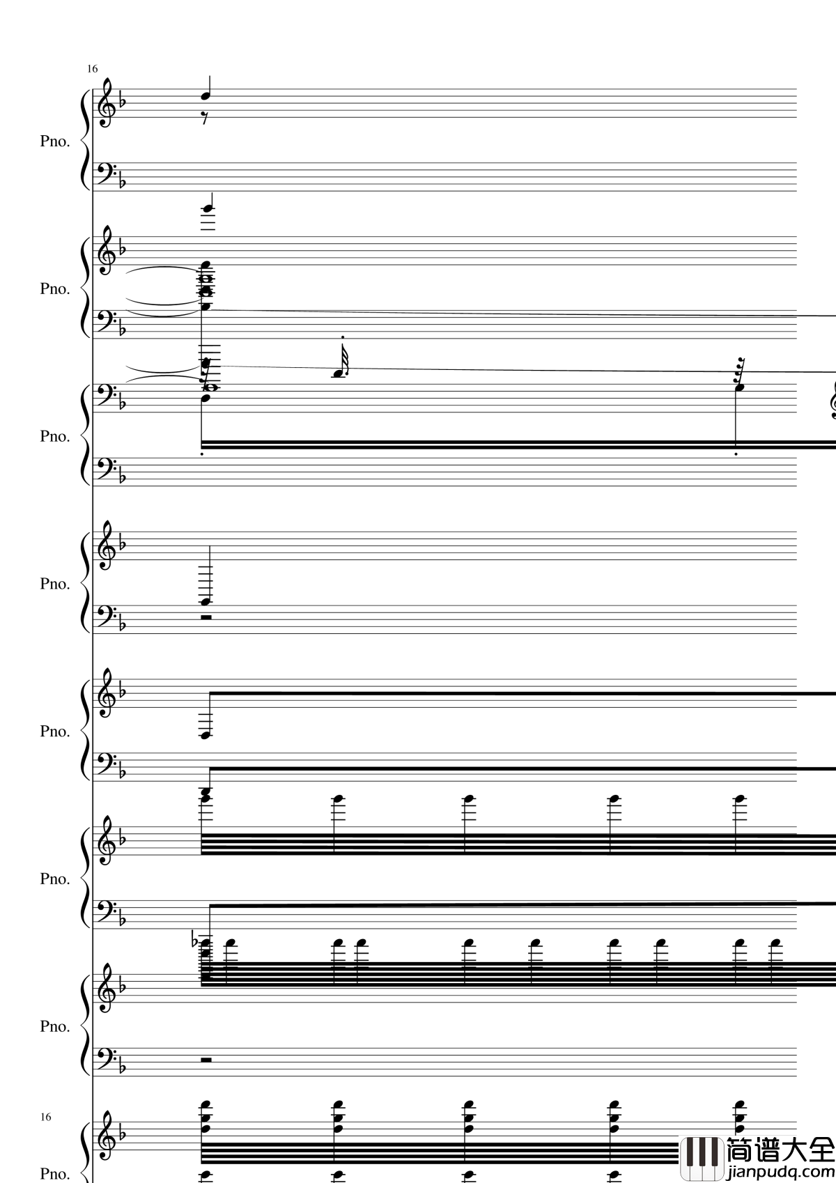 证实钢琴谱_黑化