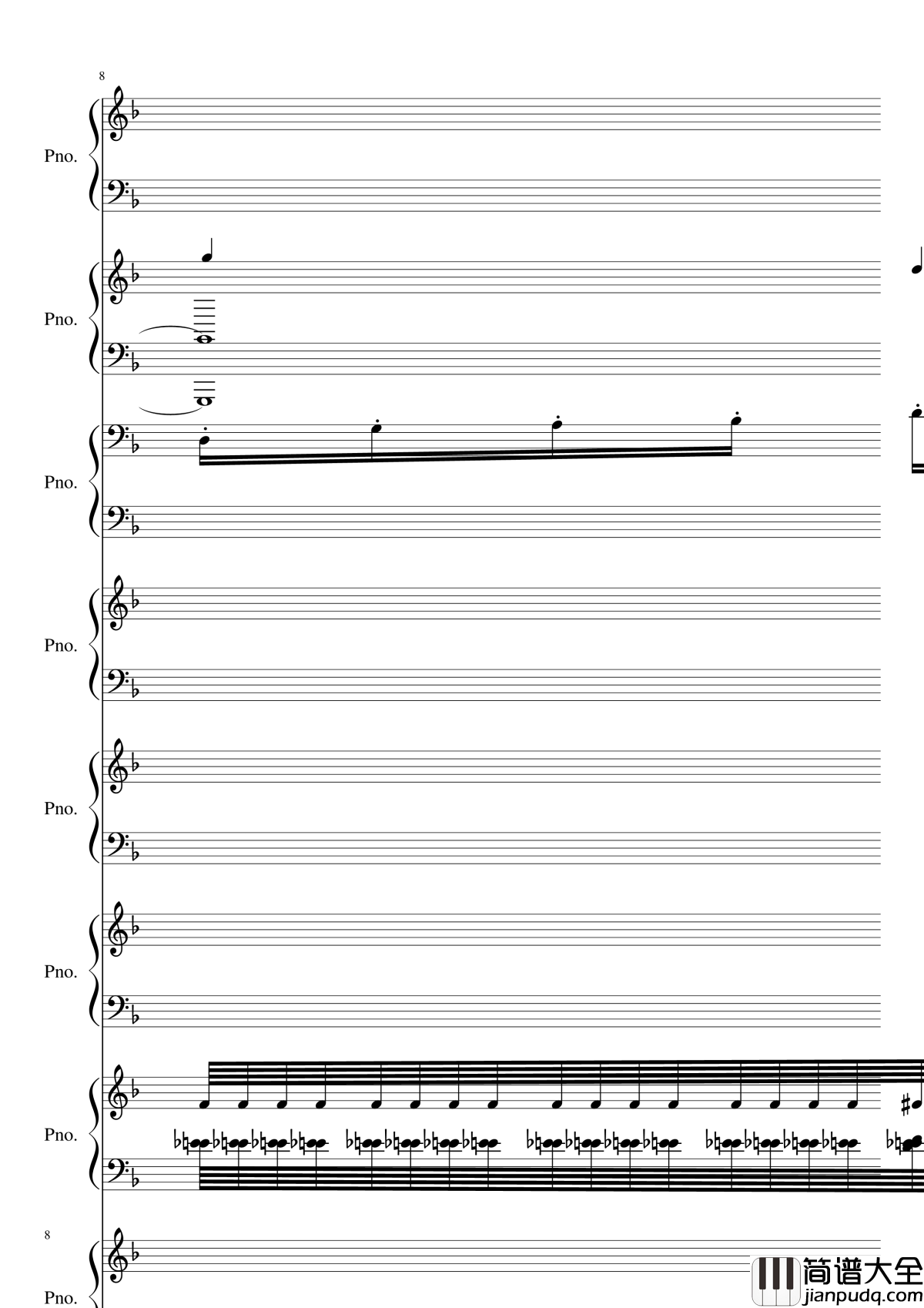 证实钢琴谱_黑化