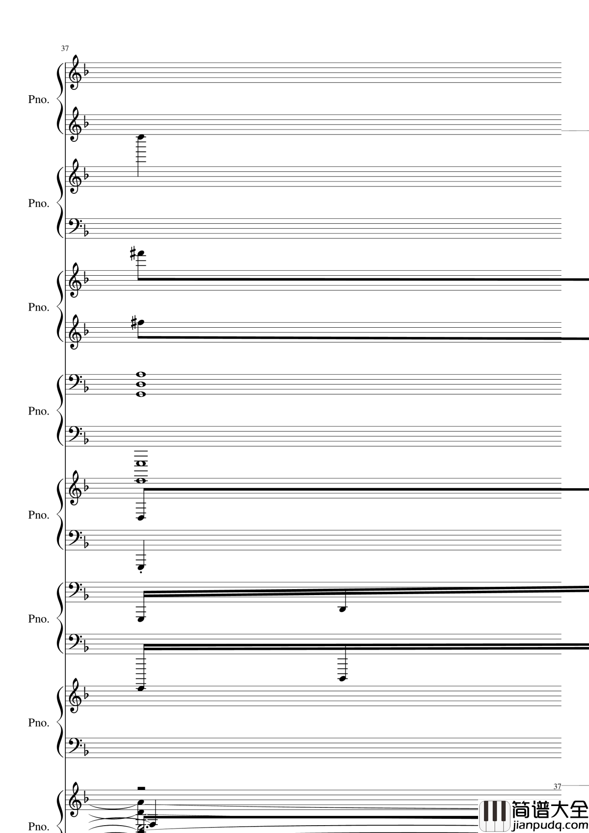 证实钢琴谱_黑化