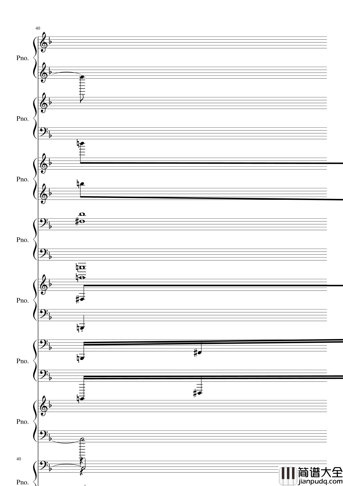 证实钢琴谱_黑化