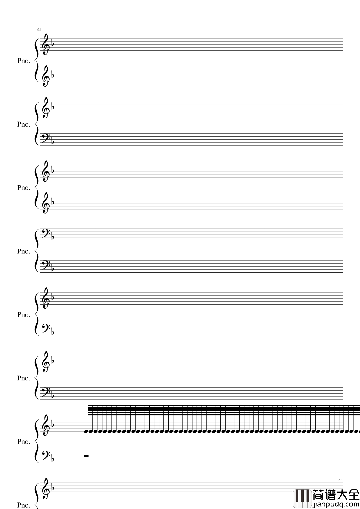 证实钢琴谱_黑化