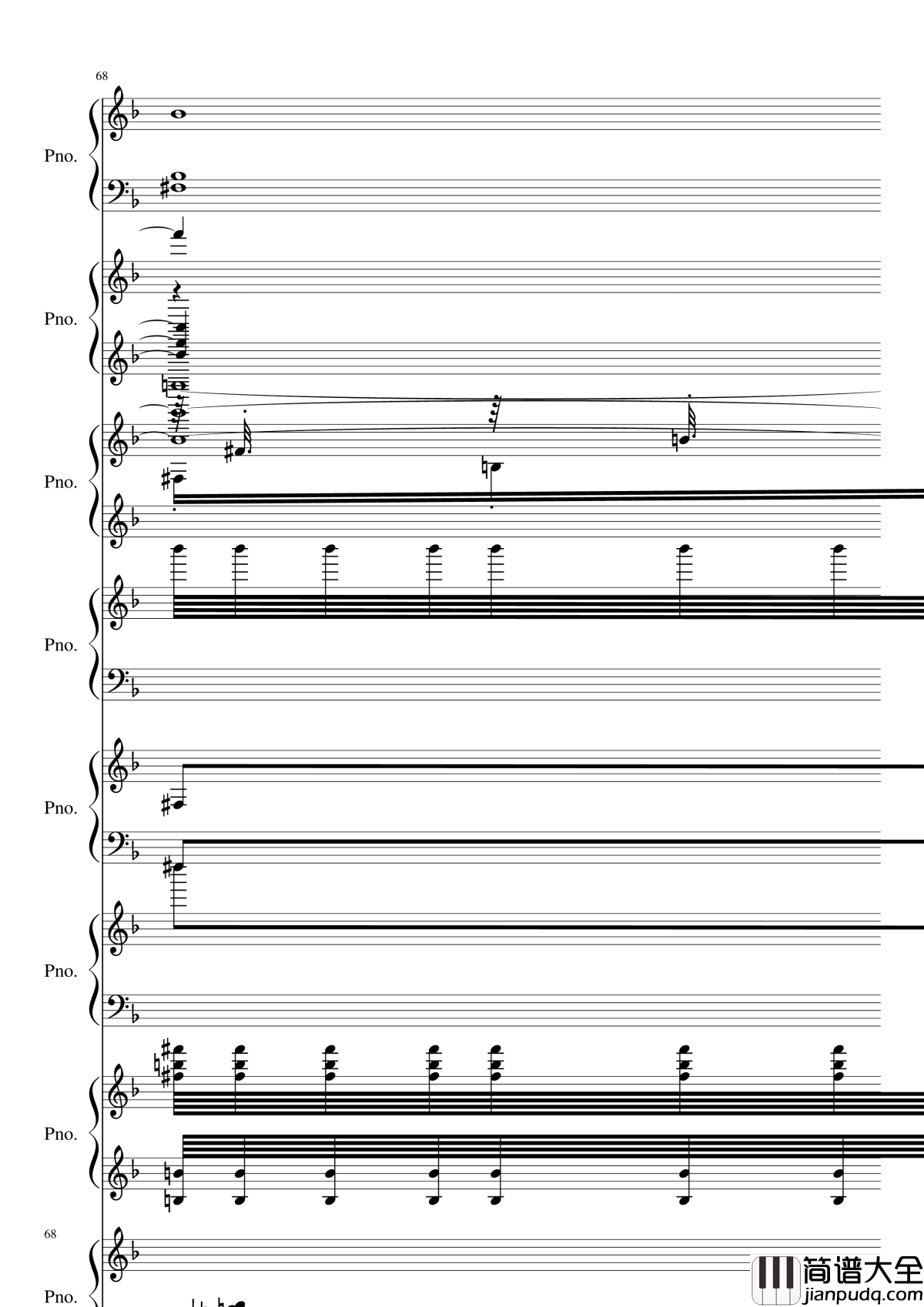 证实钢琴谱_黑化