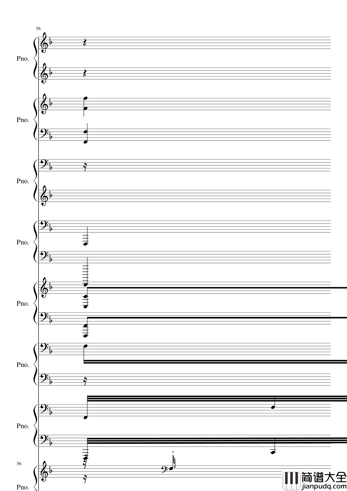 证实钢琴谱_黑化