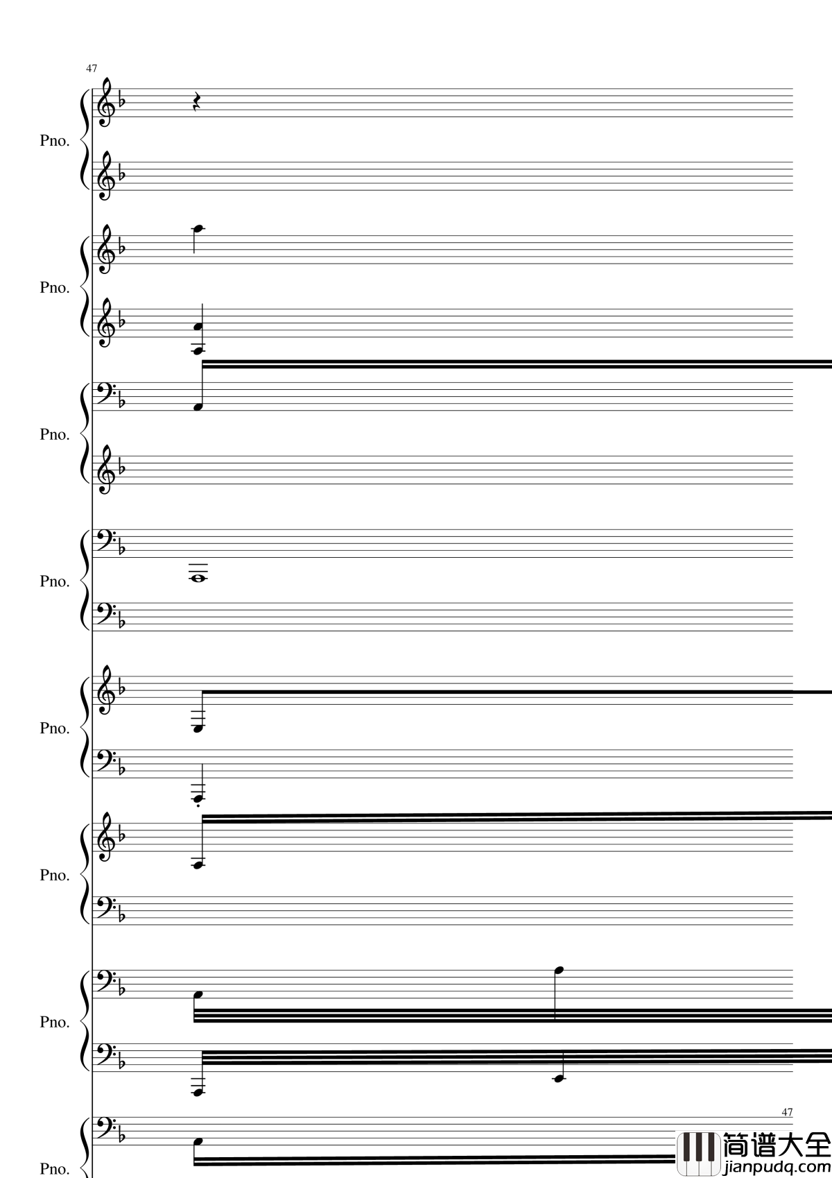 证实钢琴谱_黑化