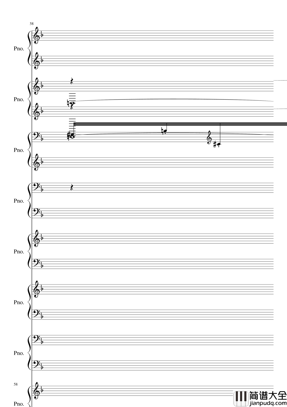 证实钢琴谱_黑化