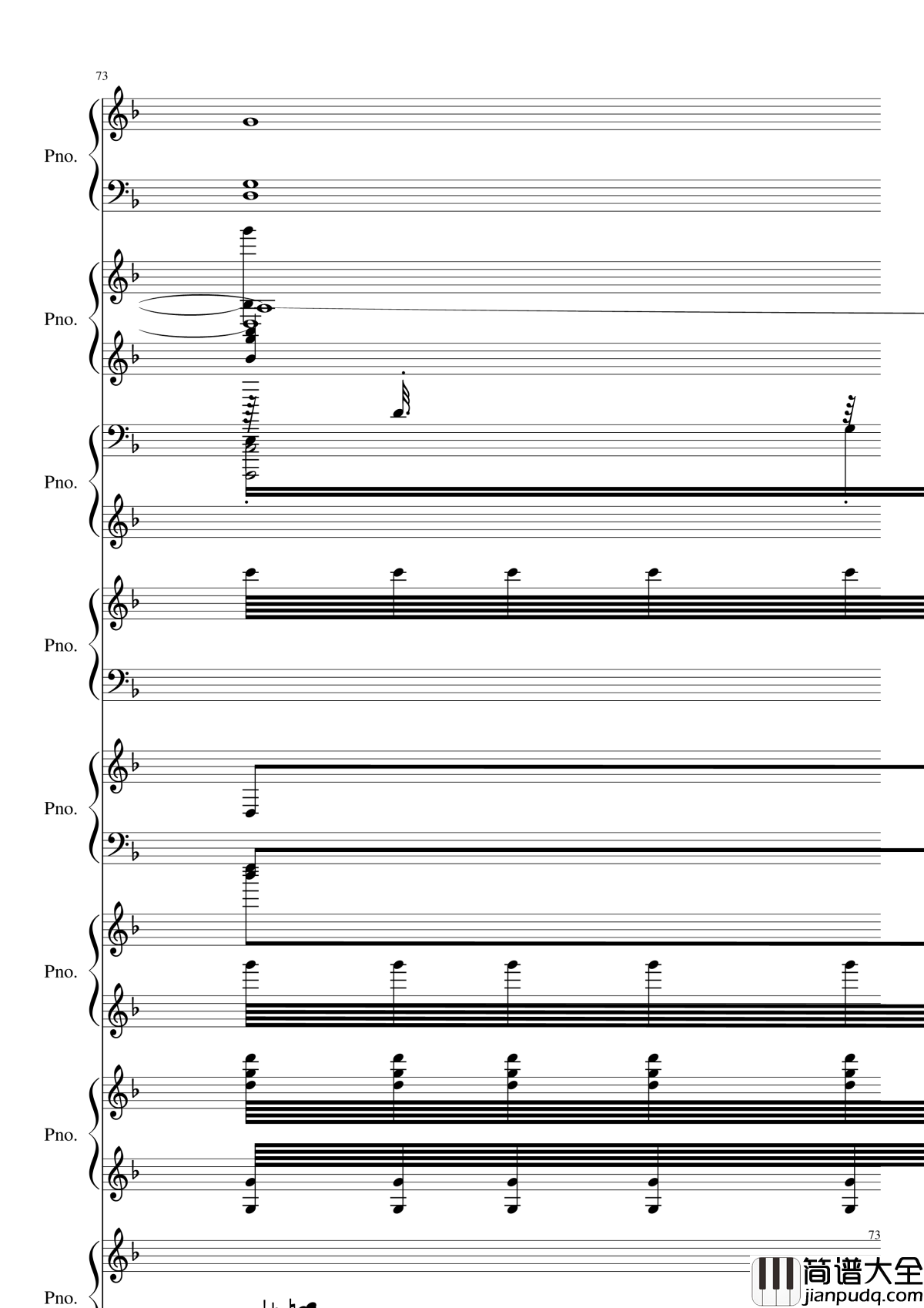 证实钢琴谱_黑化