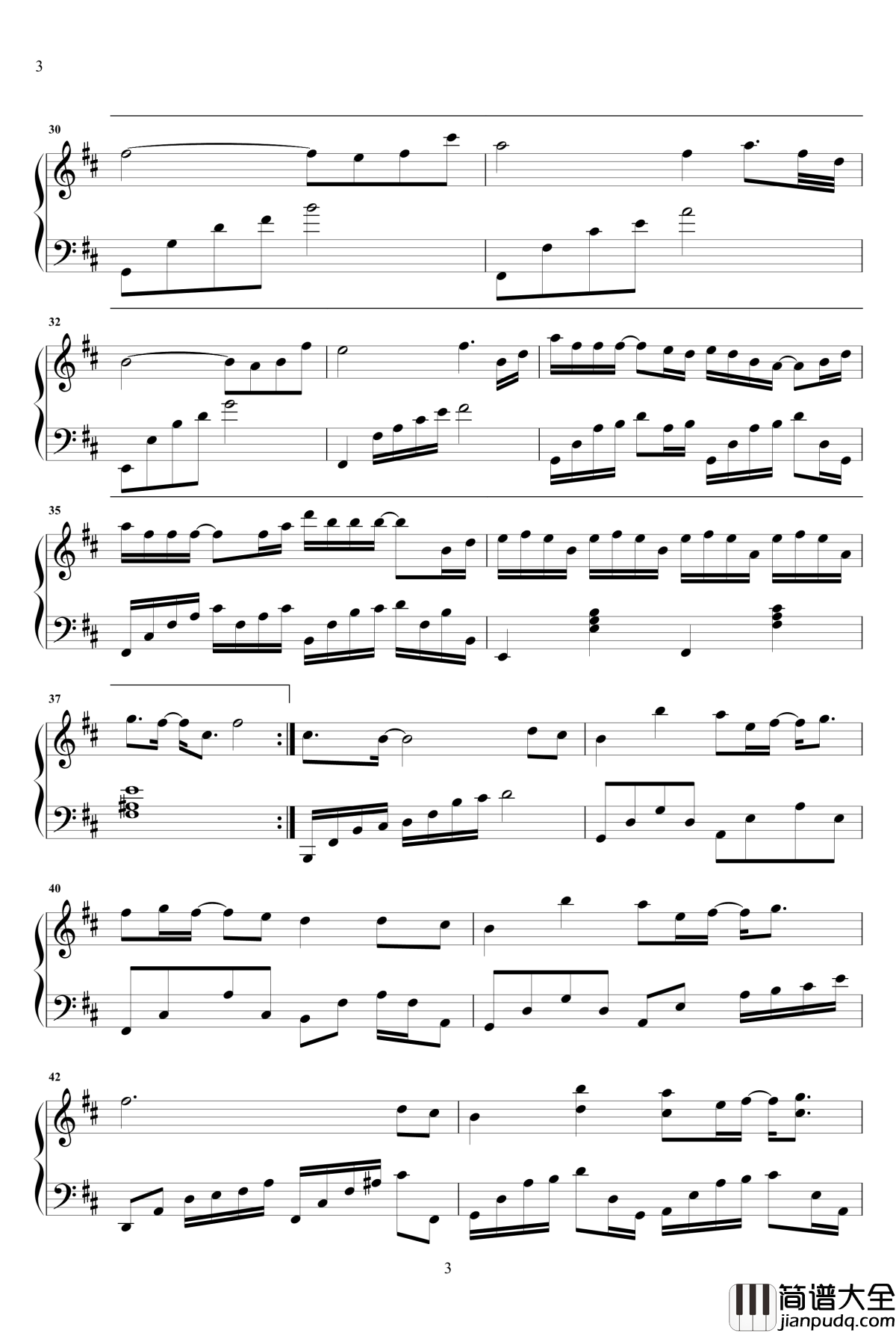 九张机钢琴谱_原声独奏版_叶炫清