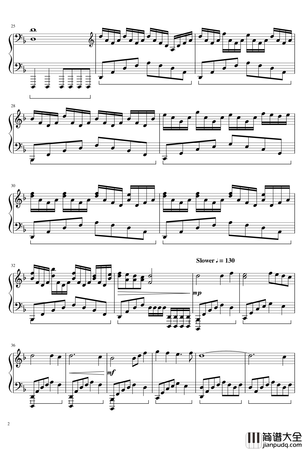 堕落之舞钢琴谱