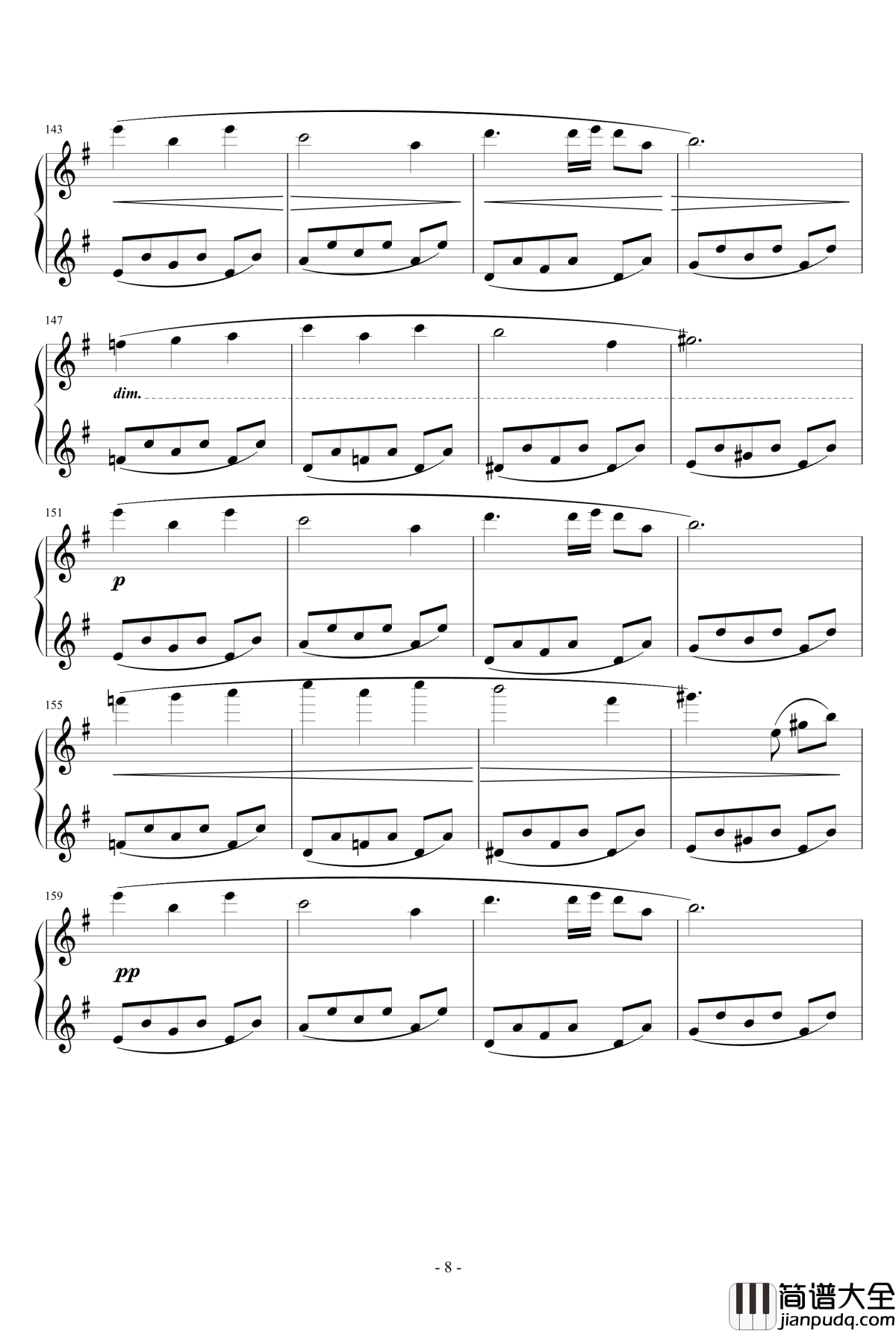 PROMENADE_DANS_LES_BOIS钢琴谱_克莱德曼